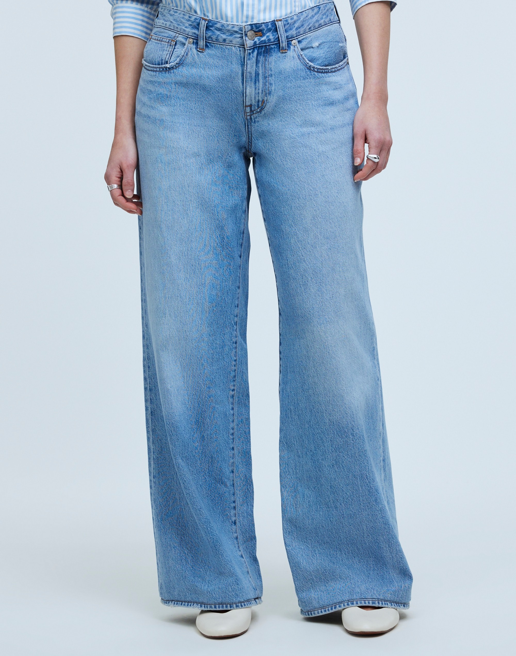 Curvy Low-Rise Superwide-Leg Jeans Kendall Wash