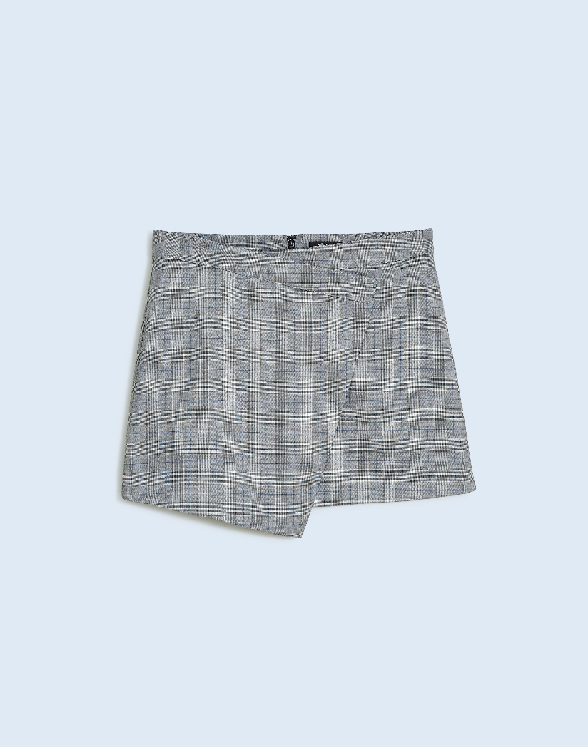 Wrap-Front Mini Skirt in Yarn-Dyed Plaid | Madewell