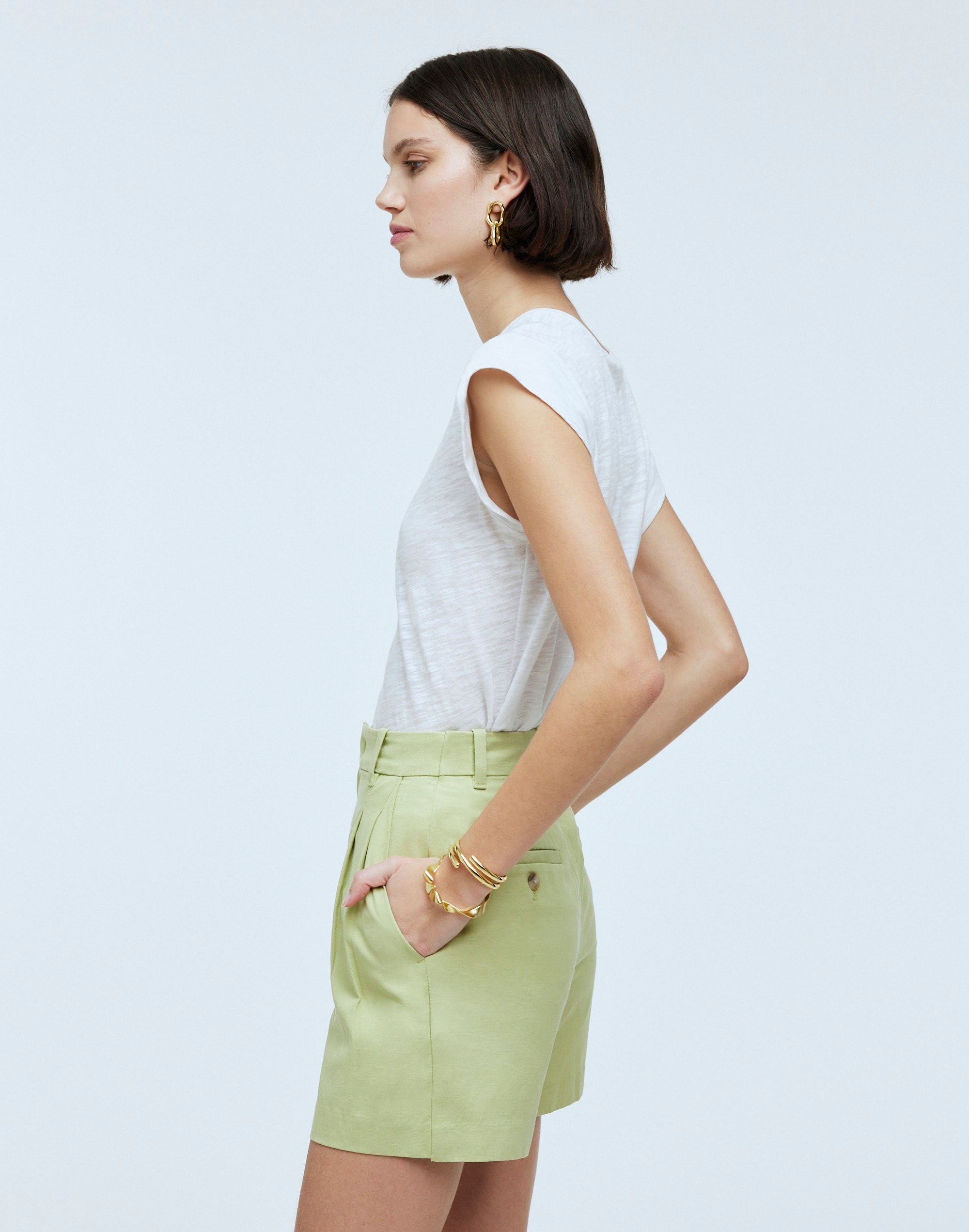 The Harlow Short Drapey Twill | Madewell