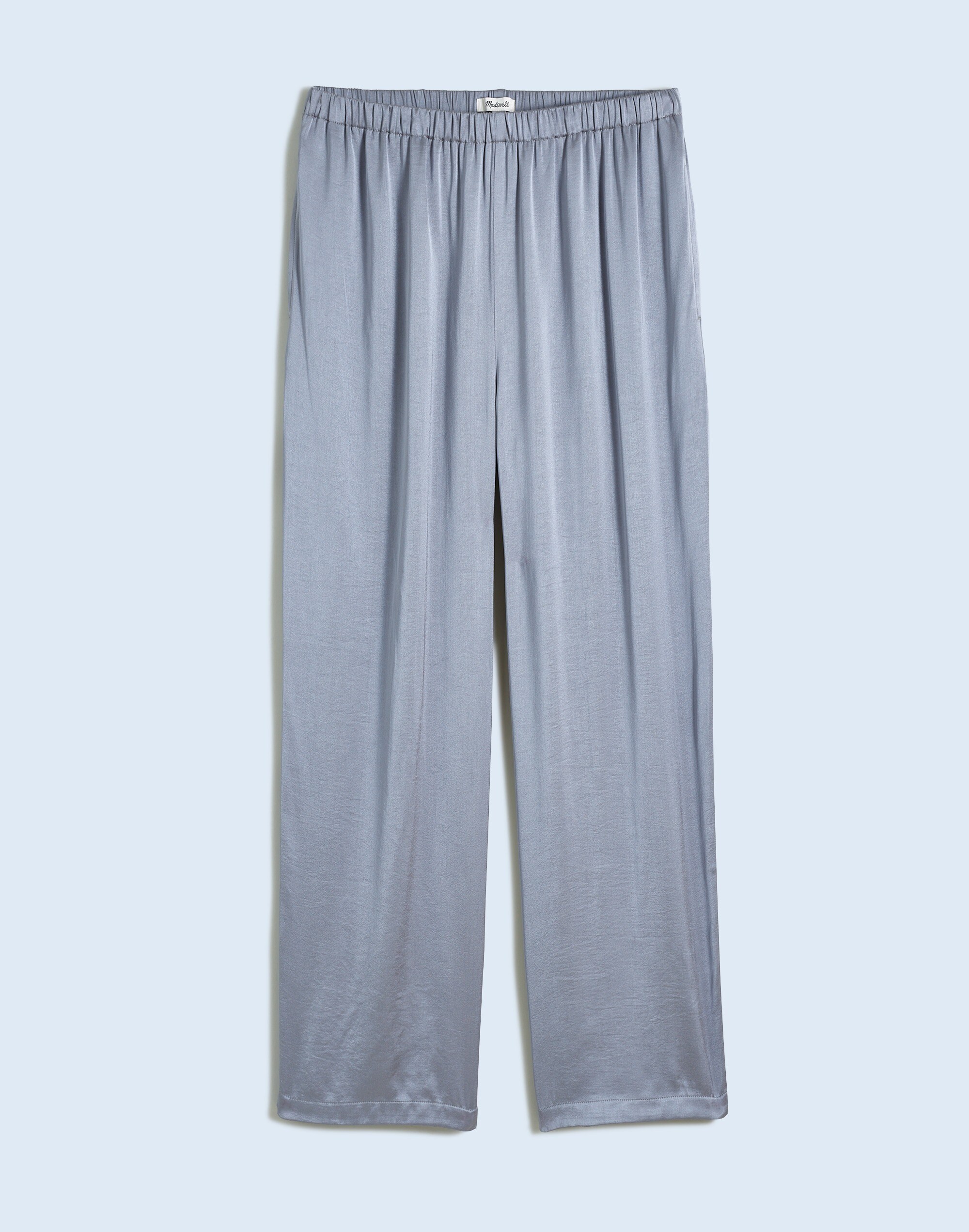 Straight-Leg Full-Length Pants in Satin | Madewell