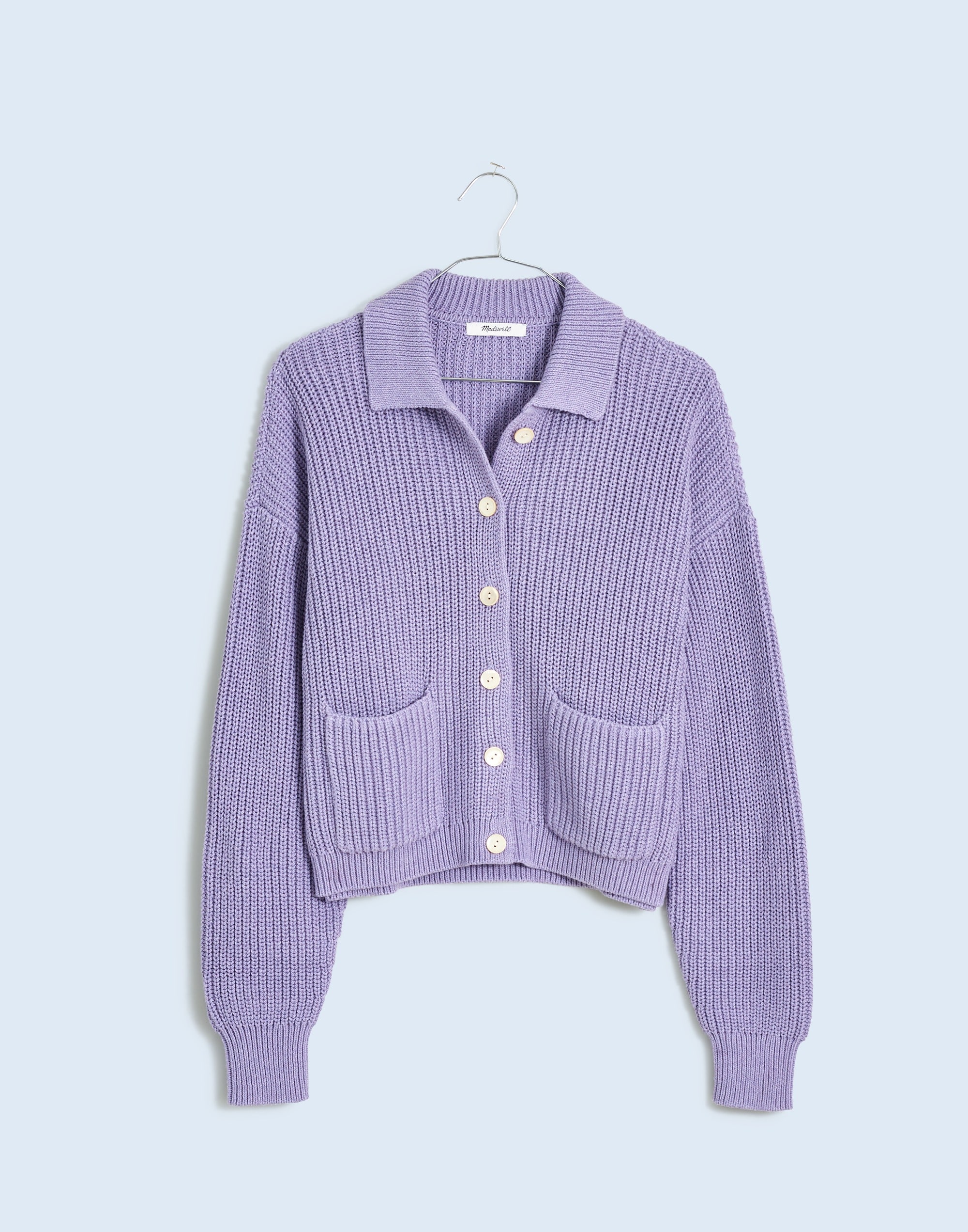 Ribbed Polo Cardigan Sweater | Madewell