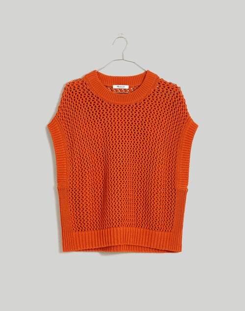 Open-Stitch Sweater Tee