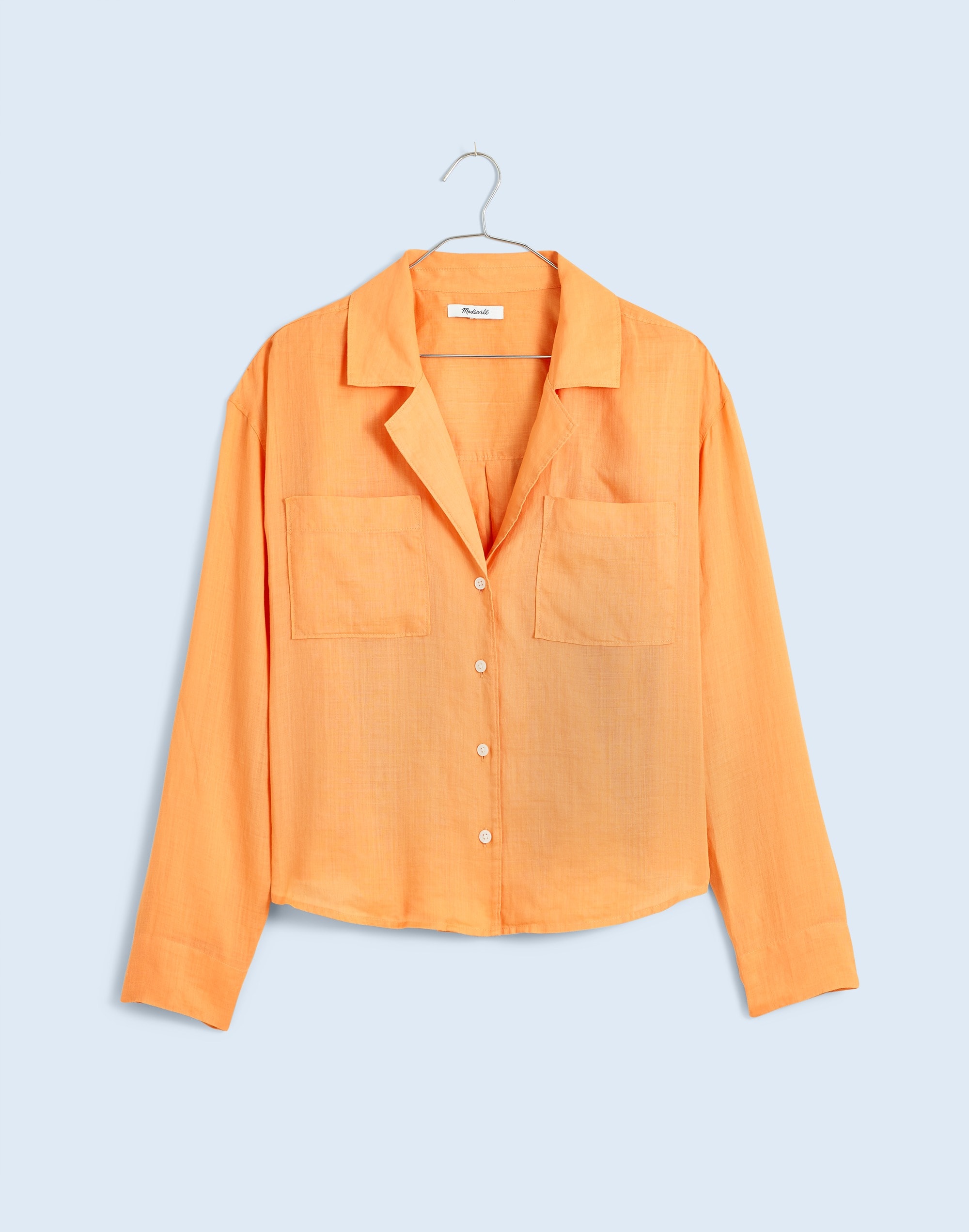 Mw Resort Long-sleeve Shirt In Harvest Peach