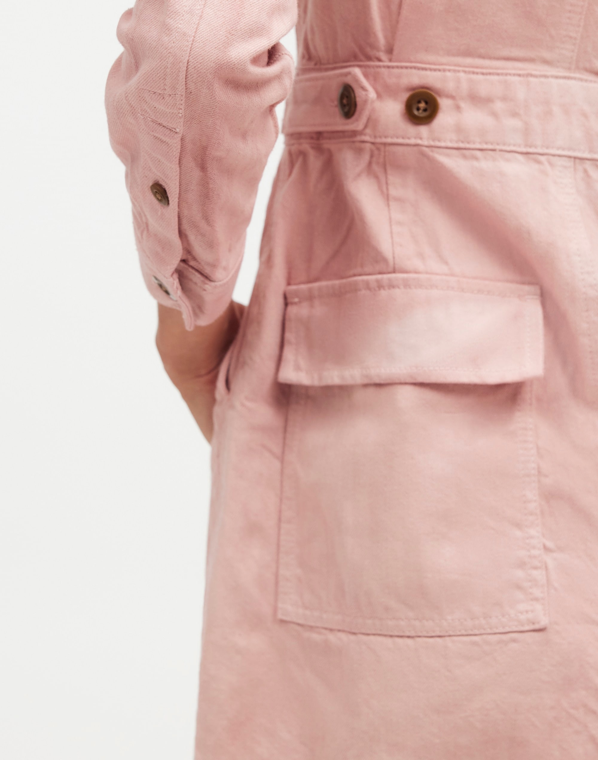 Madewell x MN Dye Studio Denim Patch-Pocket Mini Dress | Madewell