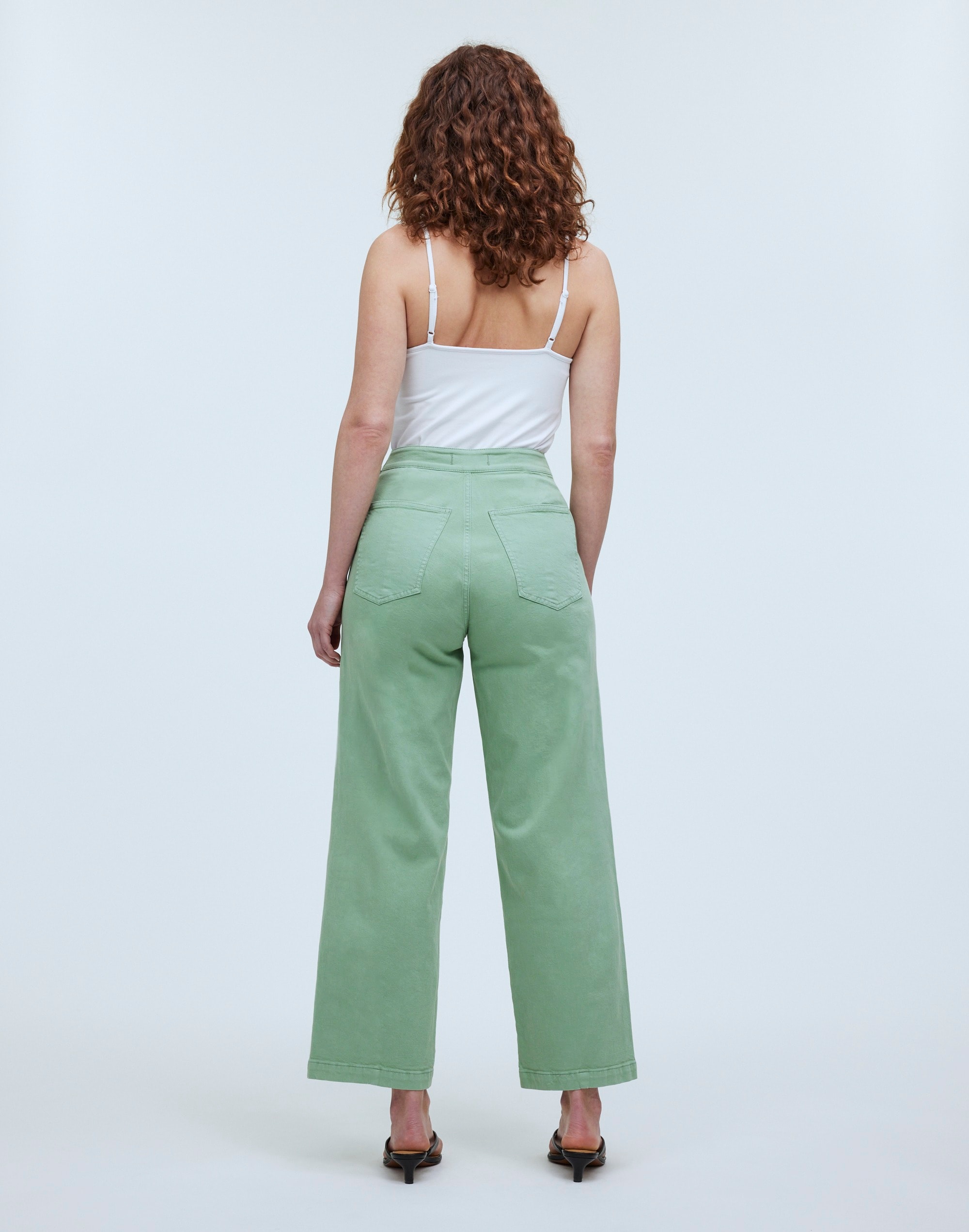 The Tall Curvy Emmett Wide-Leg Crop Pant Garment Dye: Welt Pocket Edition