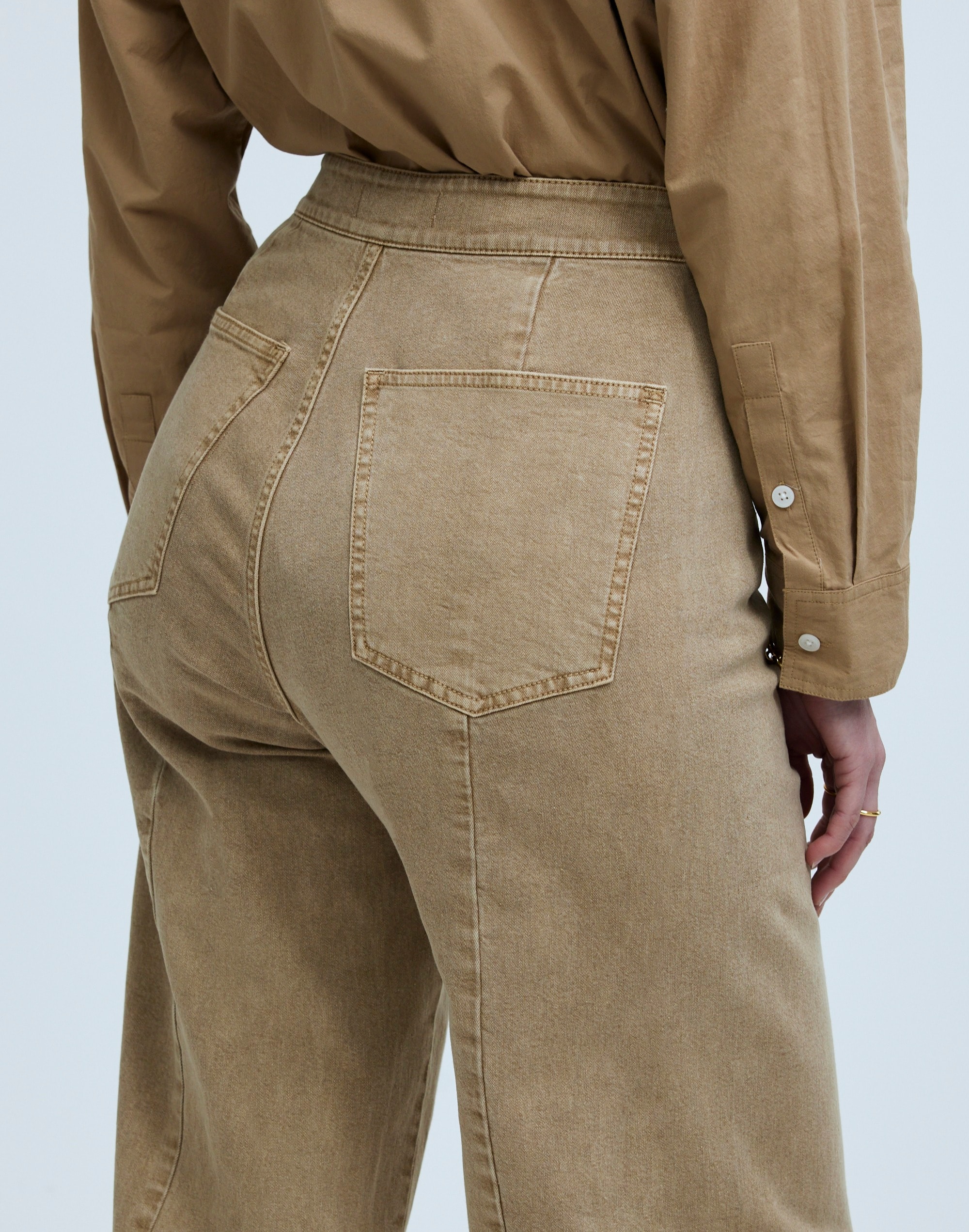 The Curvy Emmett Wide-Leg Crop Pant: Welt Pocket Edition | Madewell