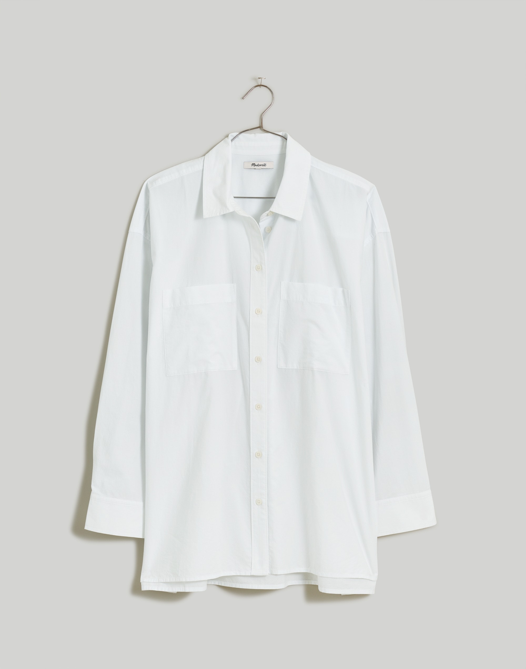 Plus Oversized Patch Pocket Shirt in Signature Poplin | Madewell