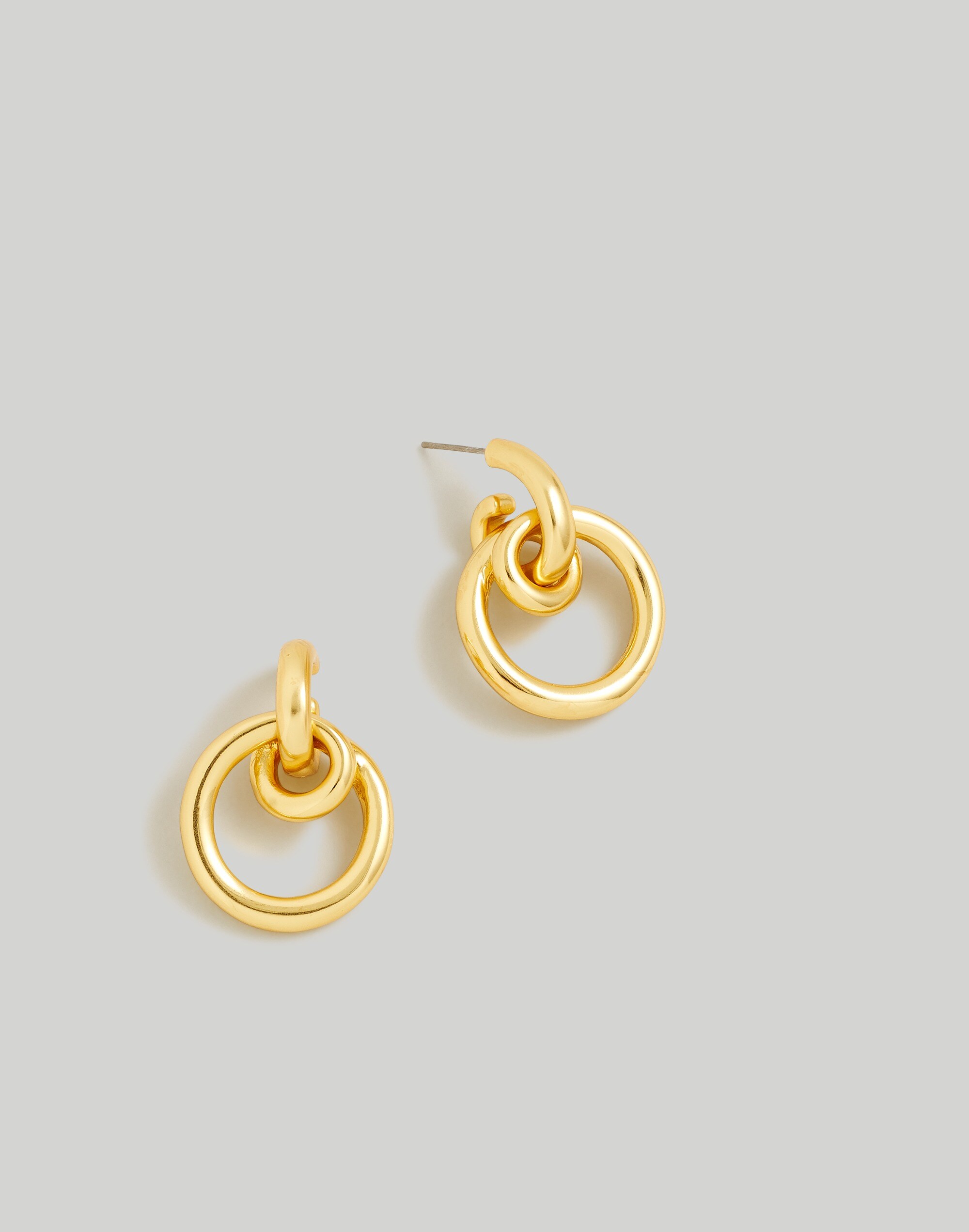 Circle Door Knocker Statement Earrings