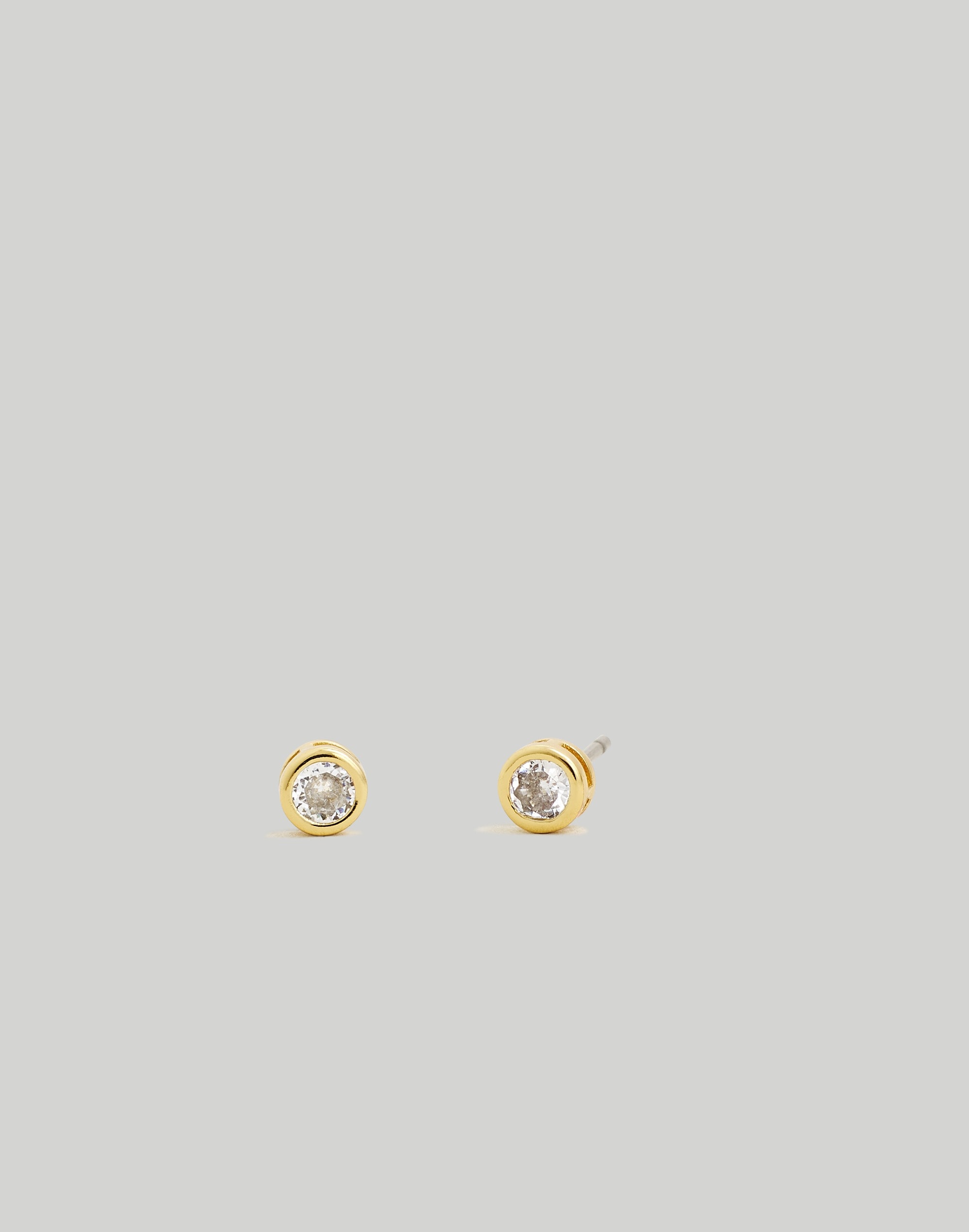 The Tennis Collection Bezel Set Crystal Stud Earrings