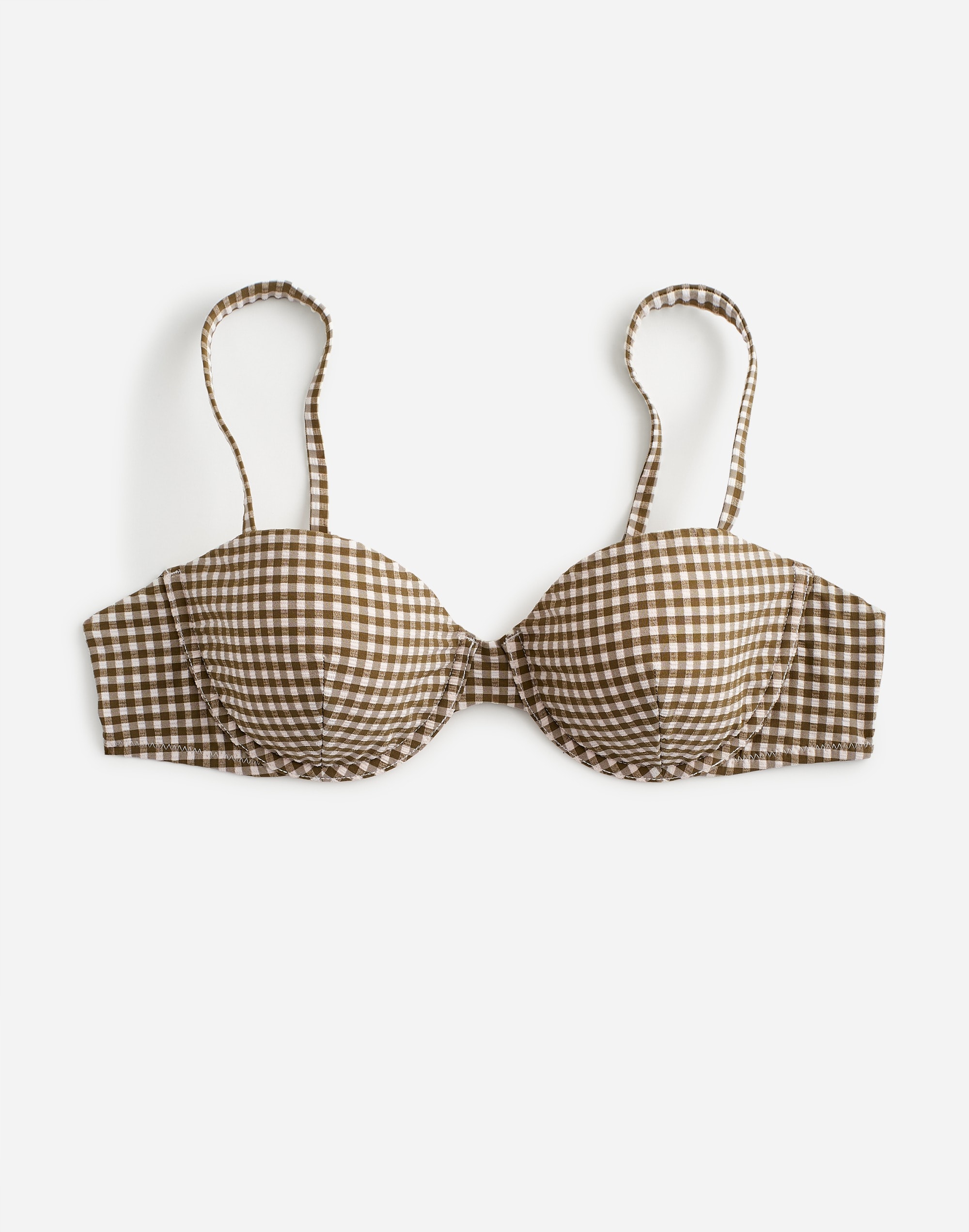 Balconette Bikini Top Seersucker | Madewell