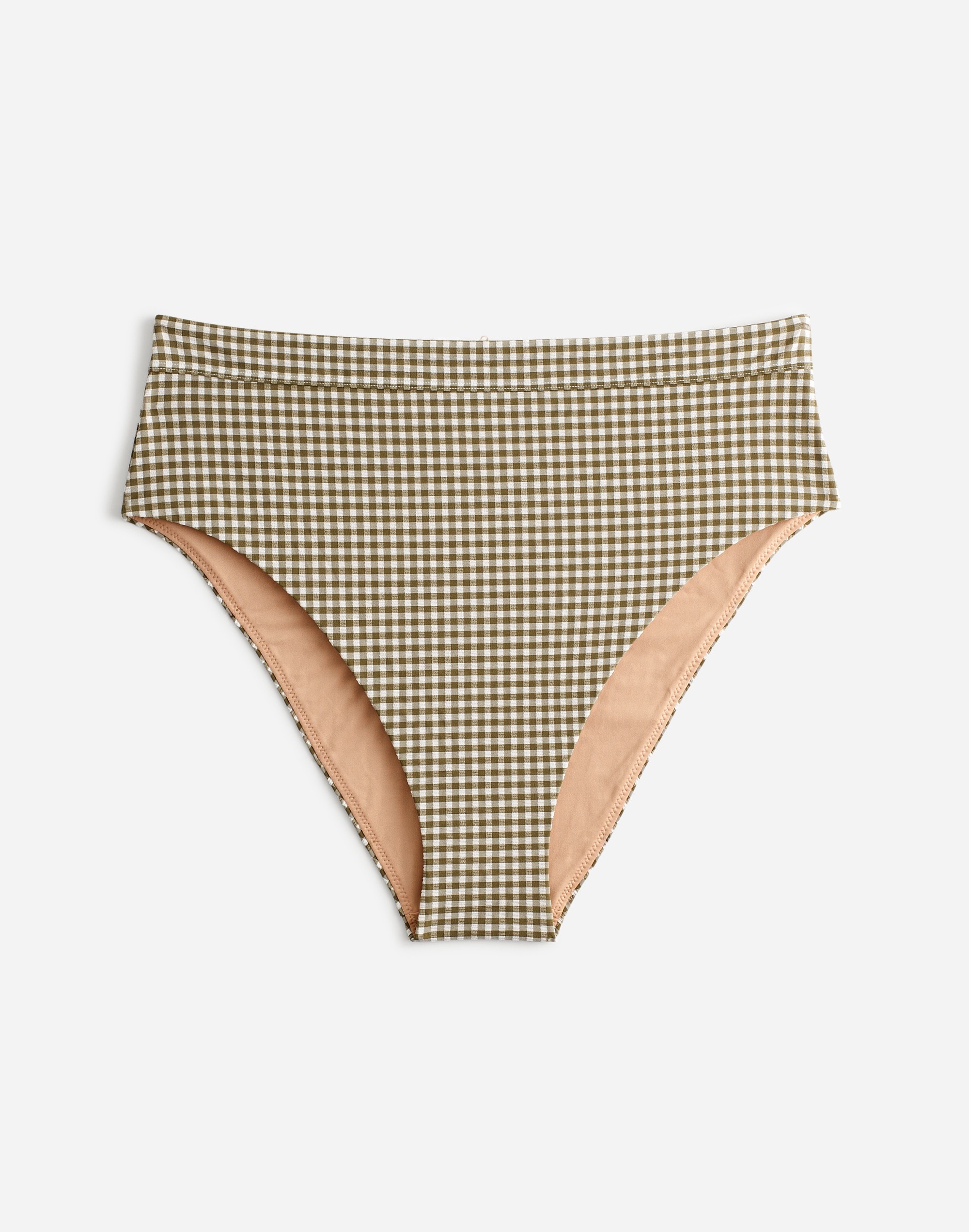 High-Rise Bikini Bottom in Seersucker | Madewell