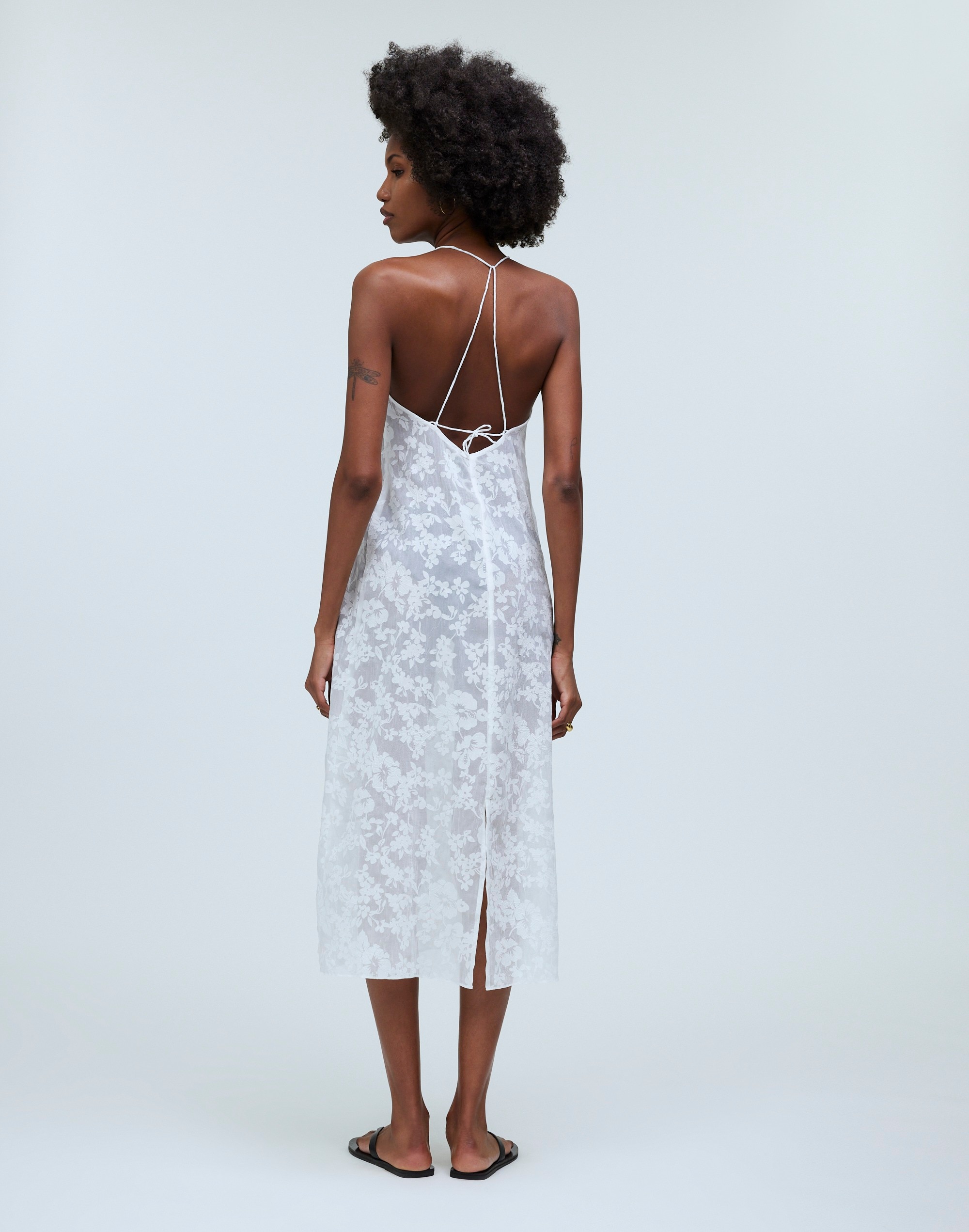 Floral Halter Cover-Up Midi Dress | Madewell