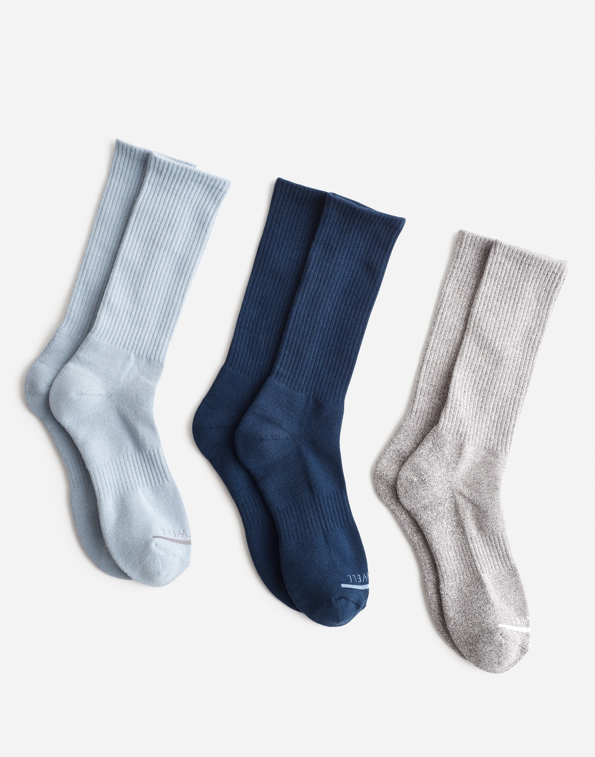 Three-Pack MWL Cloudlift Crew Socks | Madewell