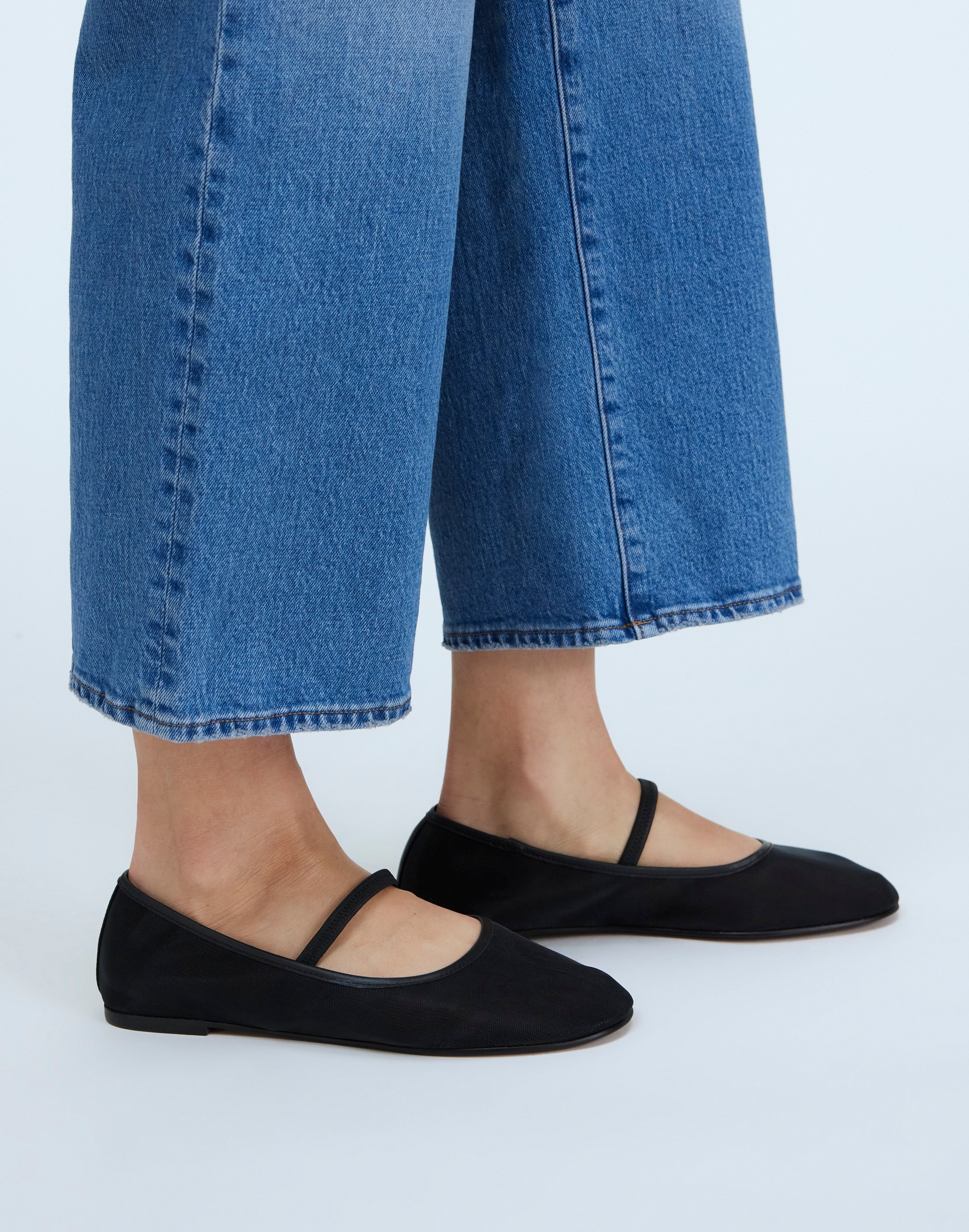 The Greta Round-Toe Ballet Flat Mesh | Madewell