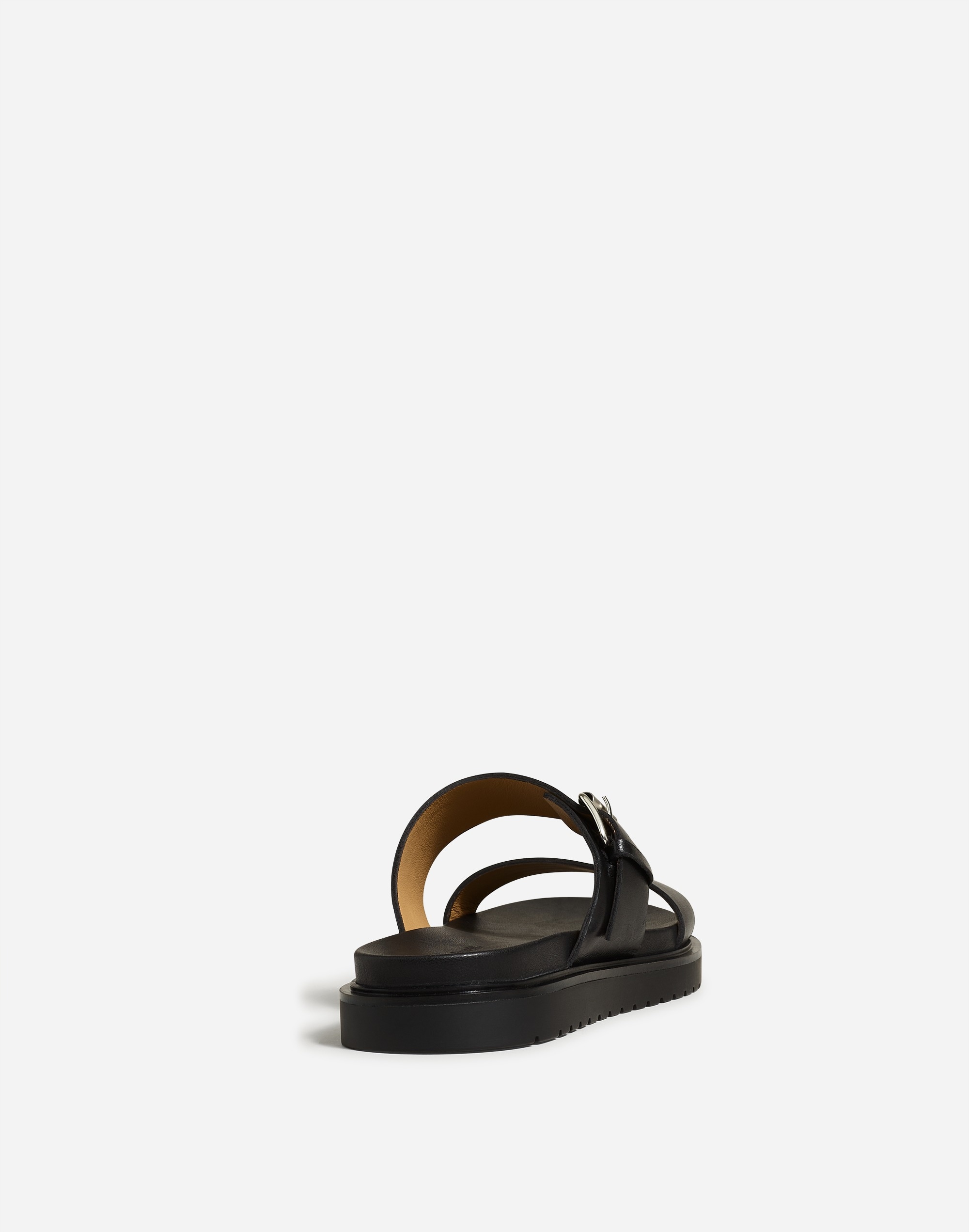 The Dee Double-Strap Slide Sandal Leather