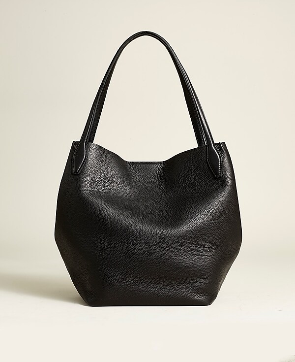 The Shopper Tote in Soft Grain Pebbled Leather