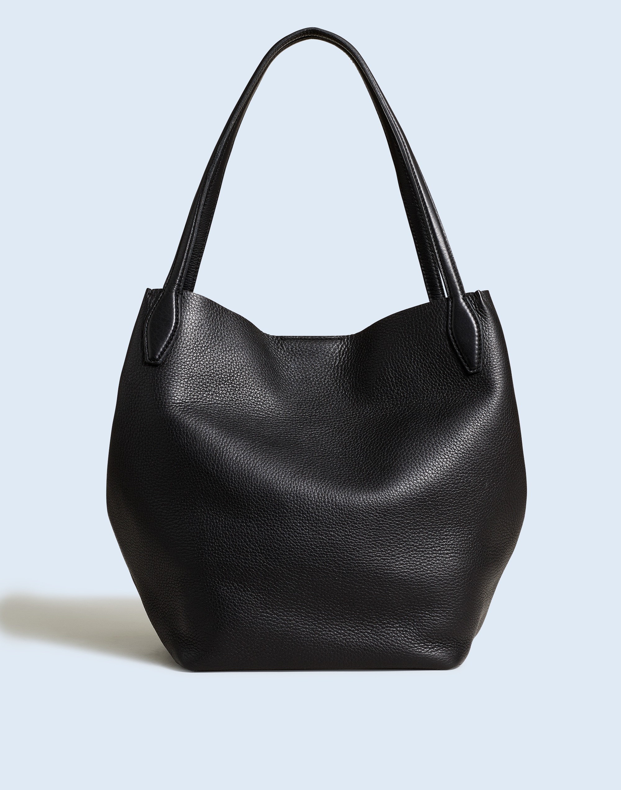 The Shopper Tote in Soft Grain Pebbled Leather