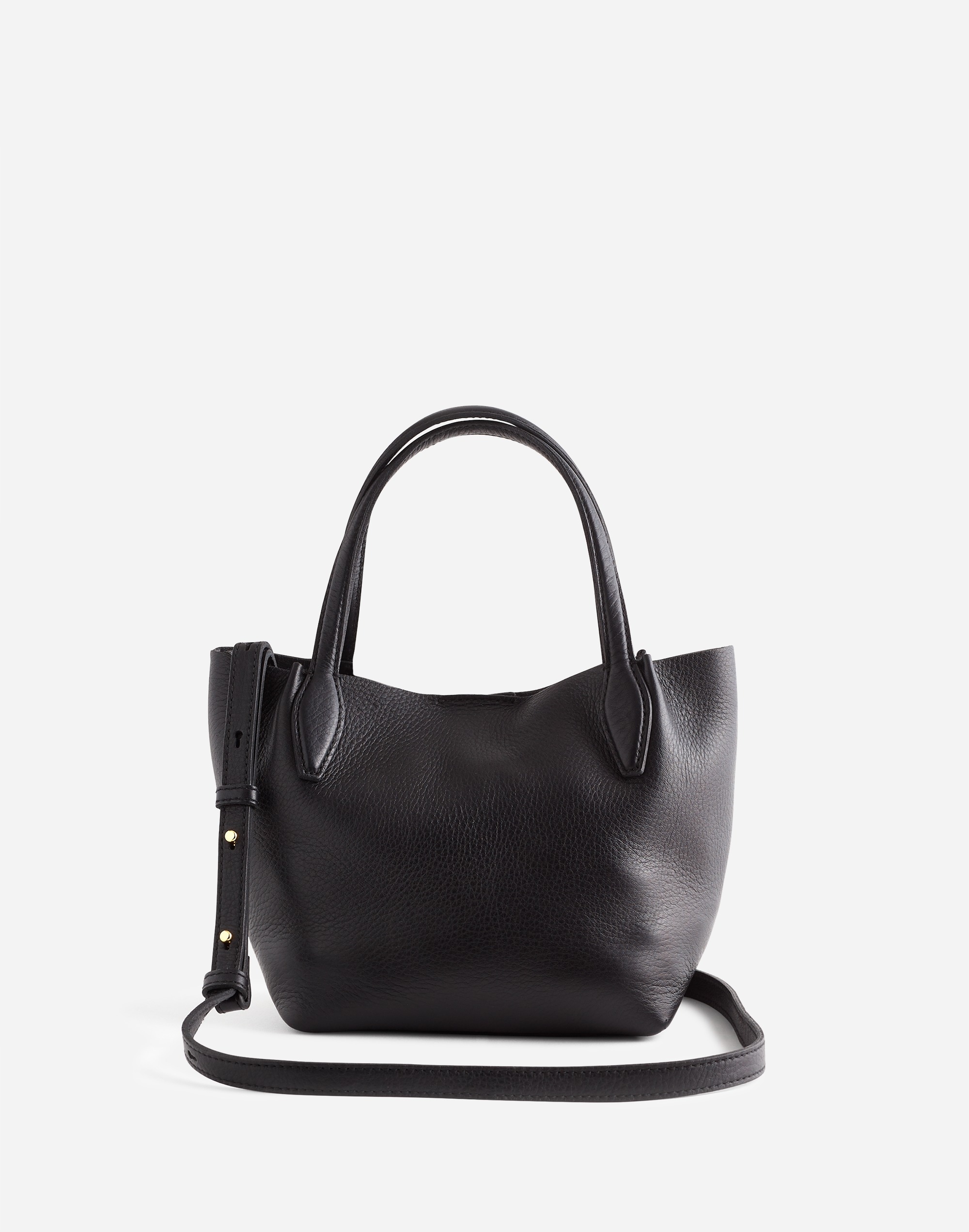 The Mini Shopper Tote Soft Grain Pebbled Leather | Madewell