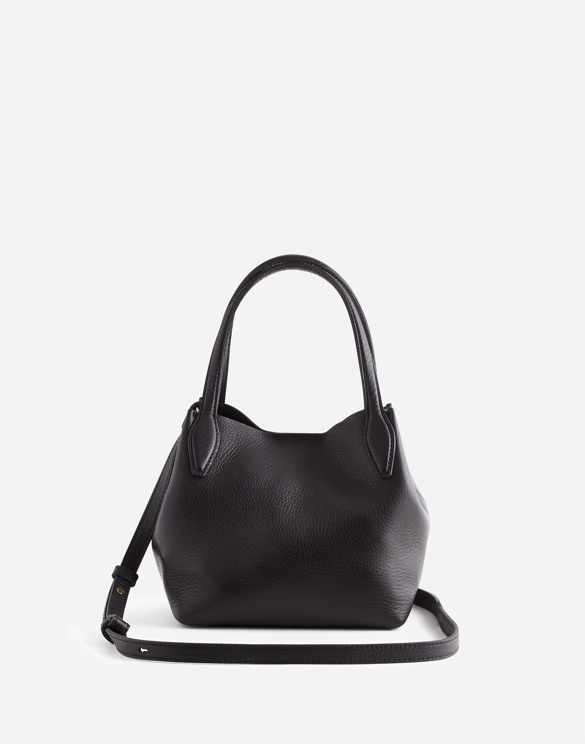 The Mini Shopper Tote Soft Grain Pebbled Leather | Madewell