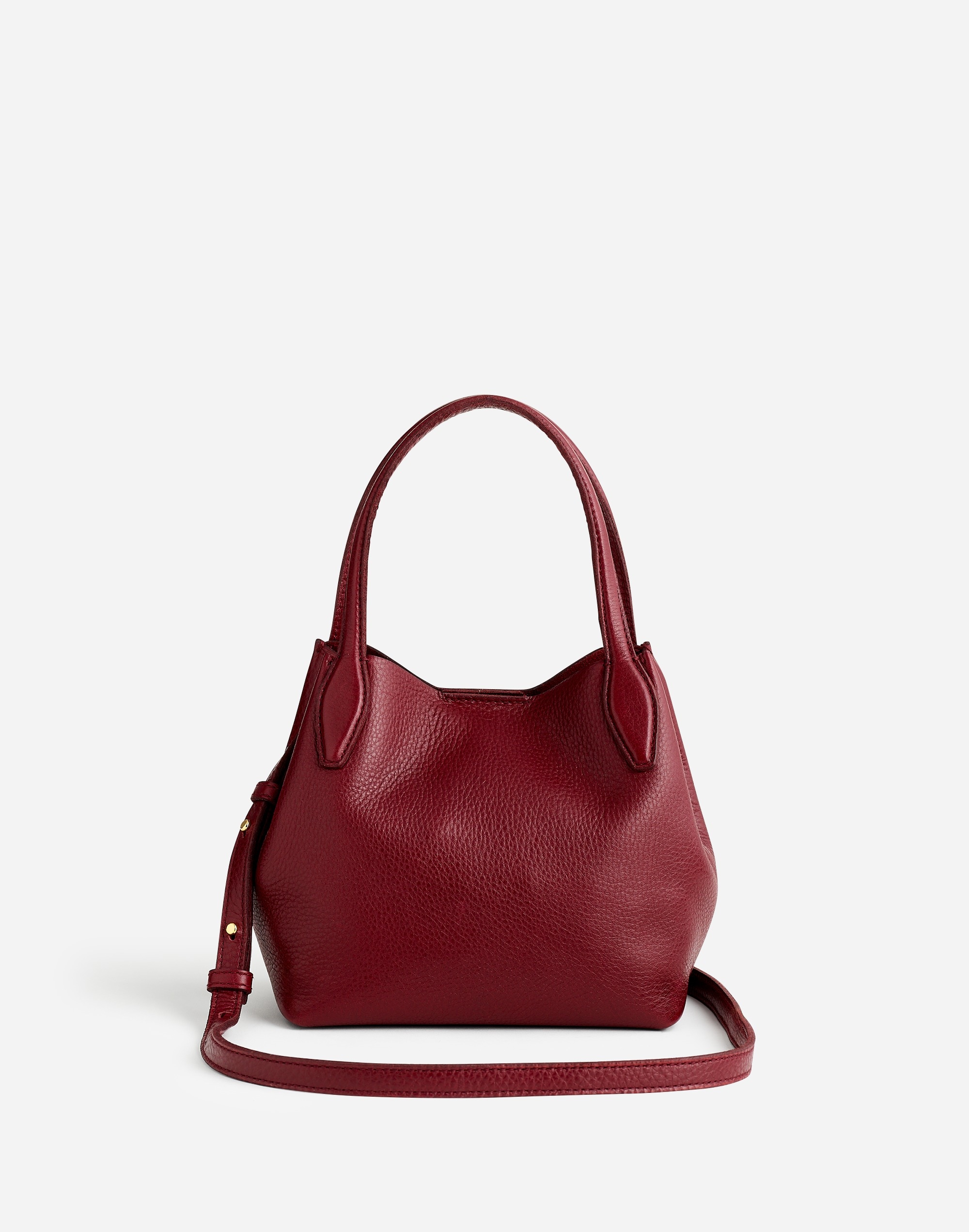 The Mini Shopper Tote Soft Grain Pebbled Leather | Madewell