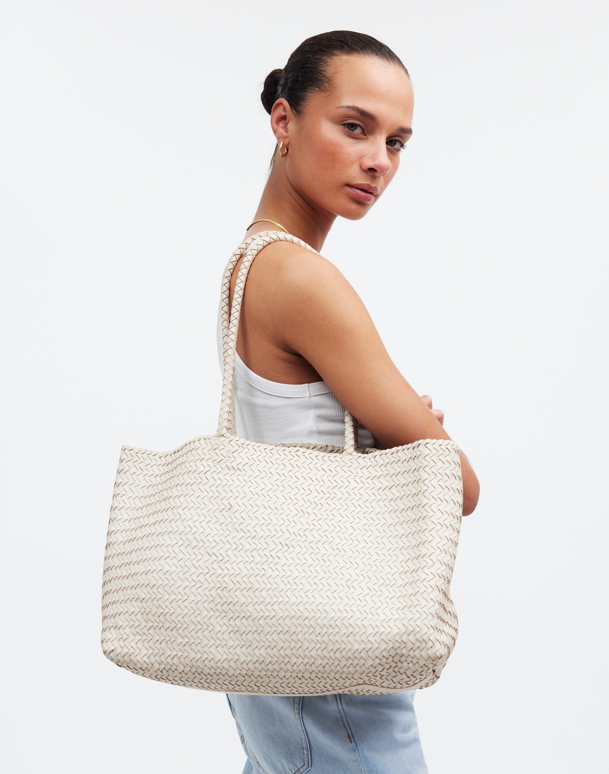 Handwoven Leather Tote | Madewell