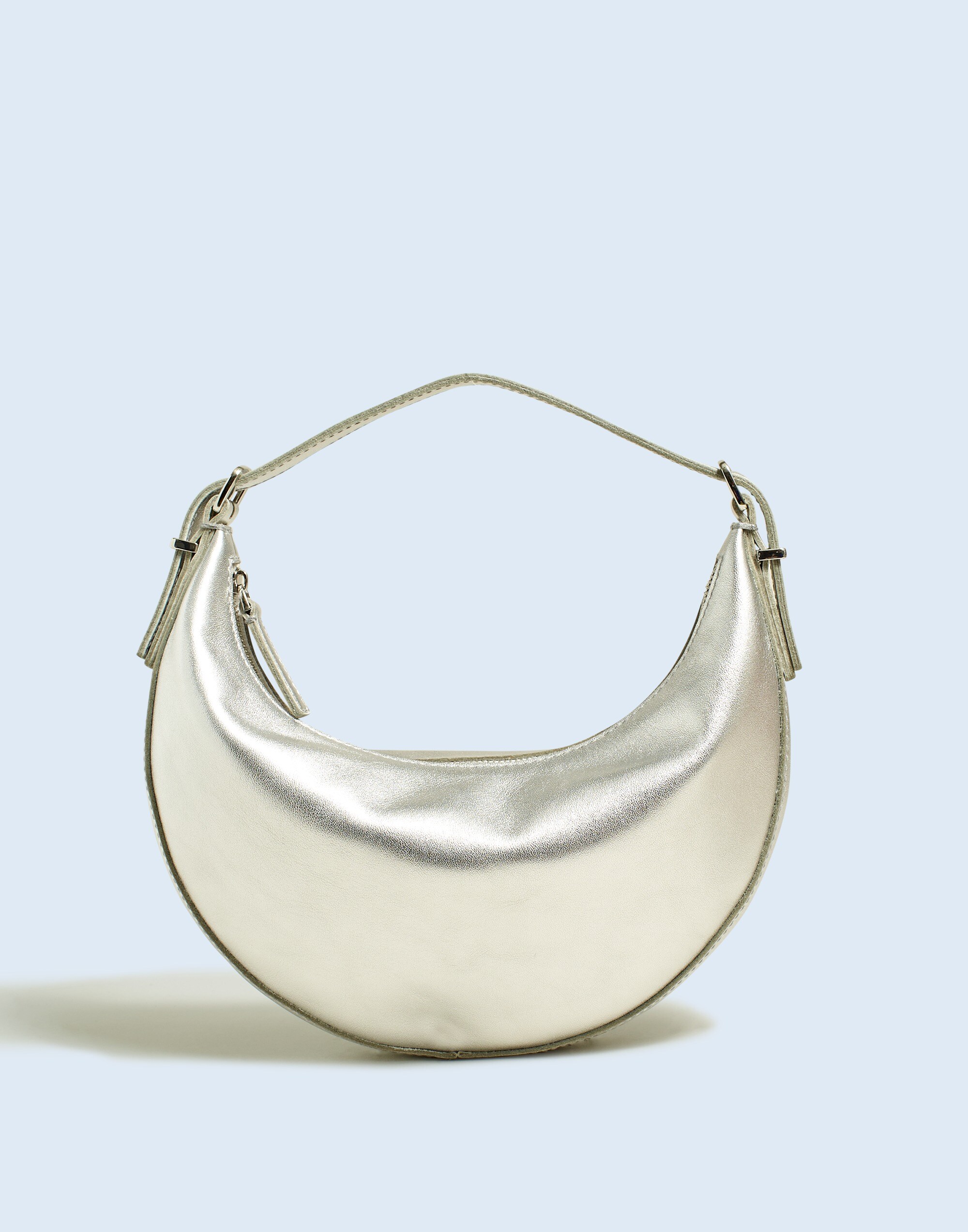 Shop Mw The Essential Convertible Top Handle Crossbody Mini Bag In Silver