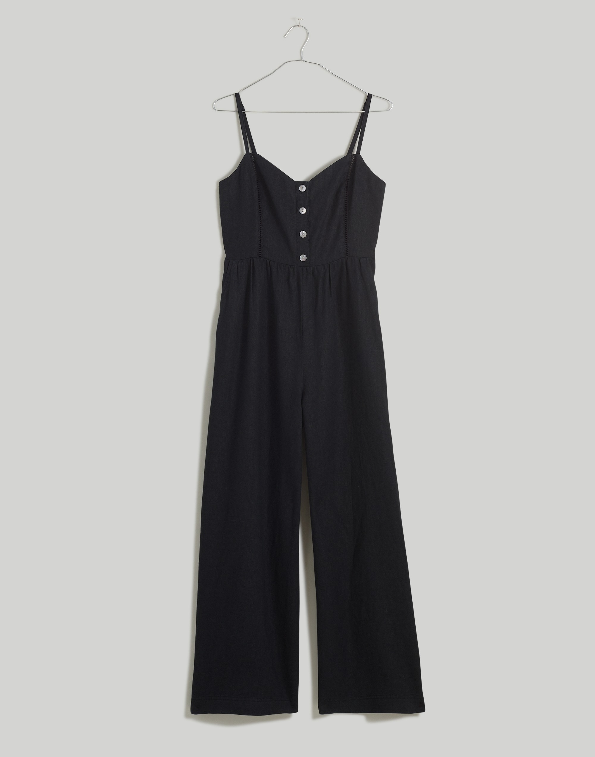 Plus Sleeveless Wide-Leg Jumpsuit 100% Linen | Madewell