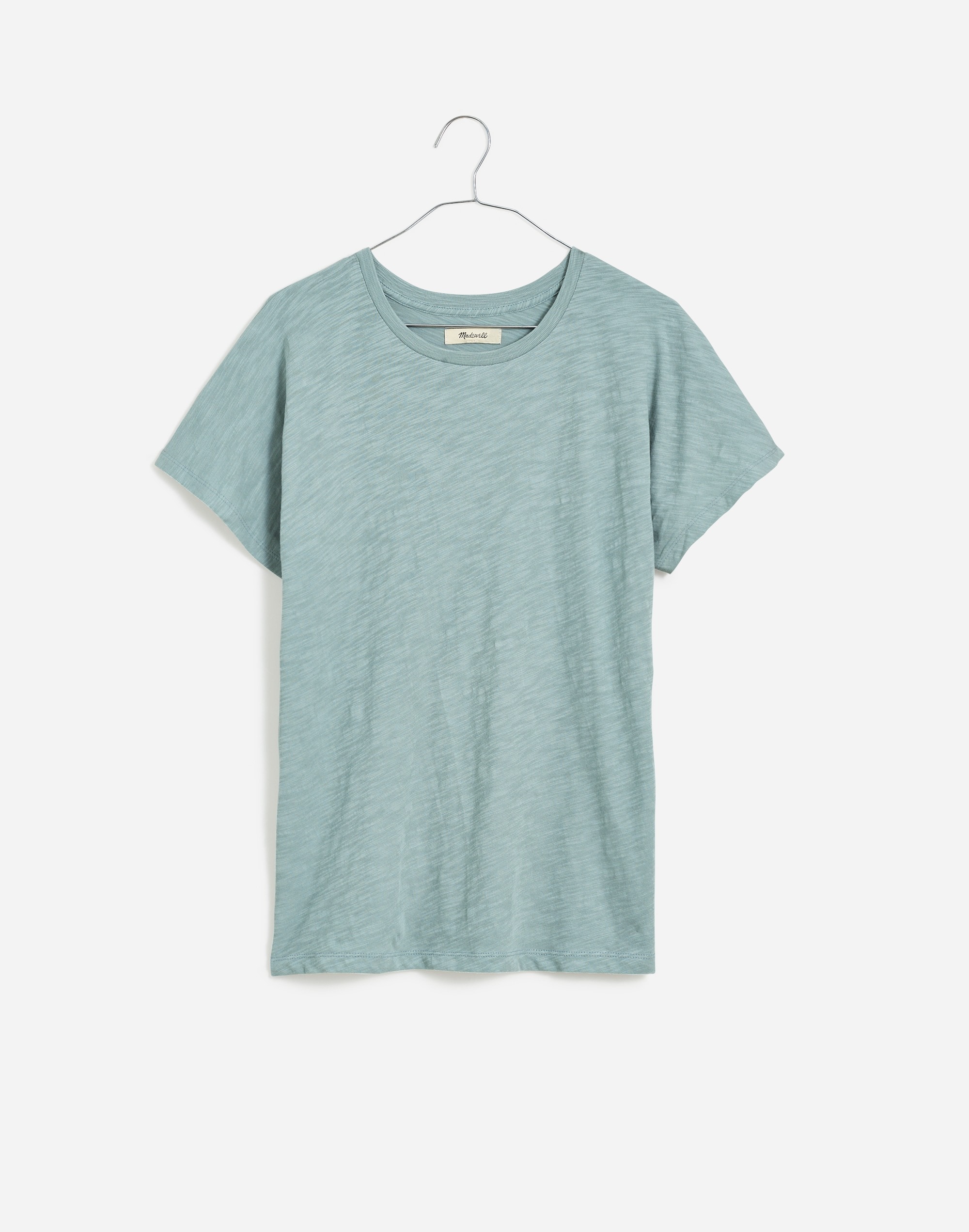 Dolman-Sleeve Crewneck Tee in Slub