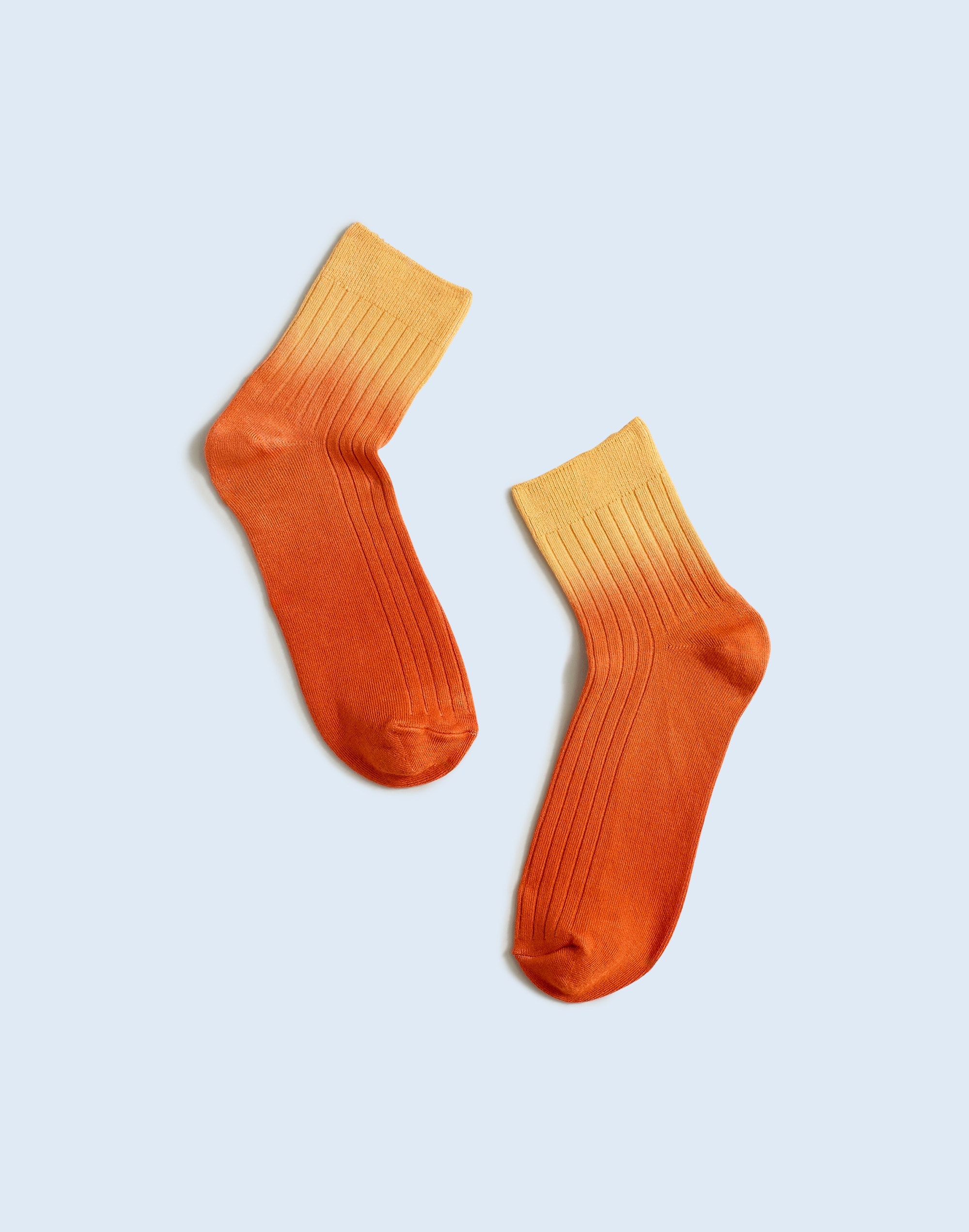 Mw Ombr&eacute; Ankle Socks In Dark Copper