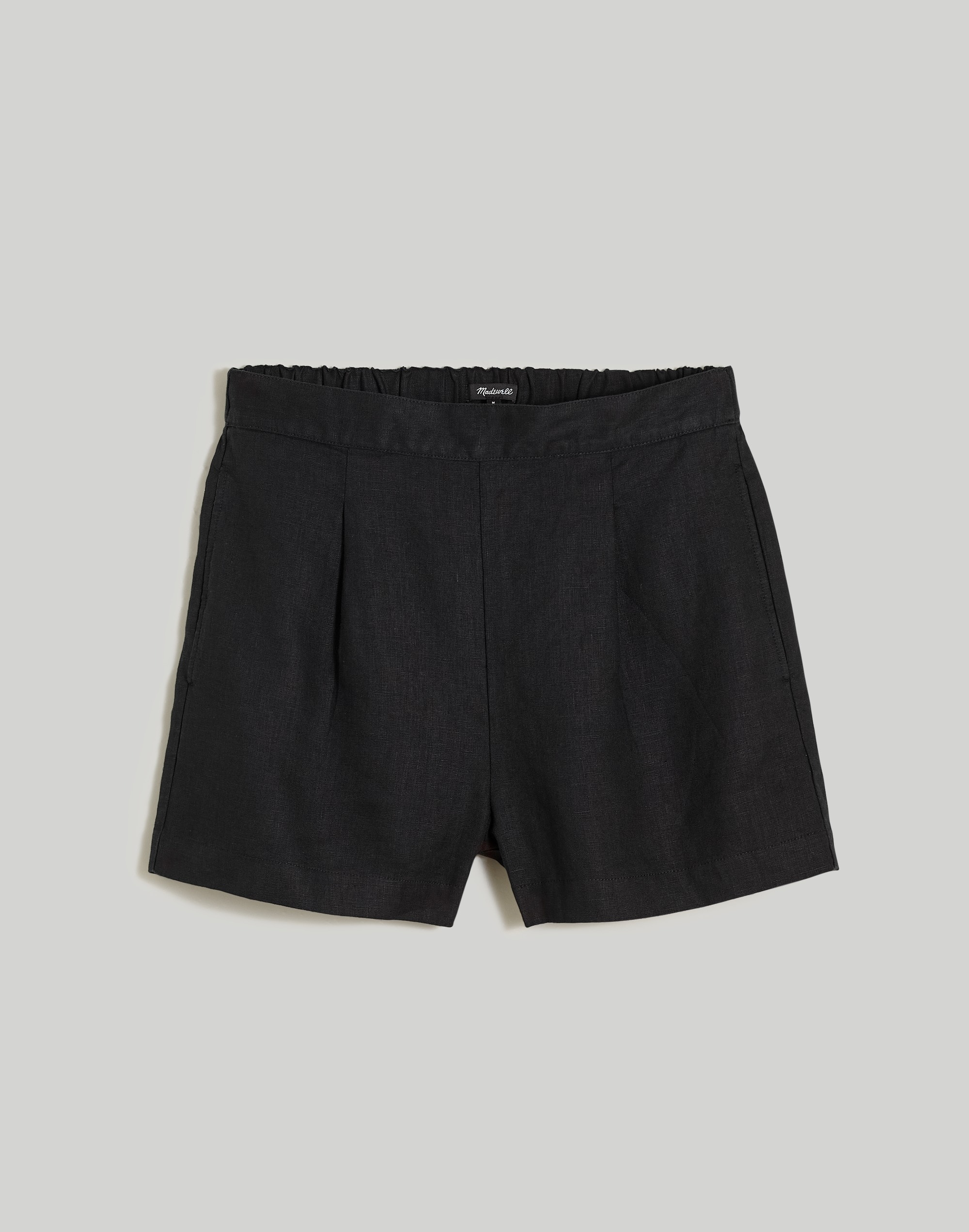 Plus Clean Pull-On Shorts in 100% Linen