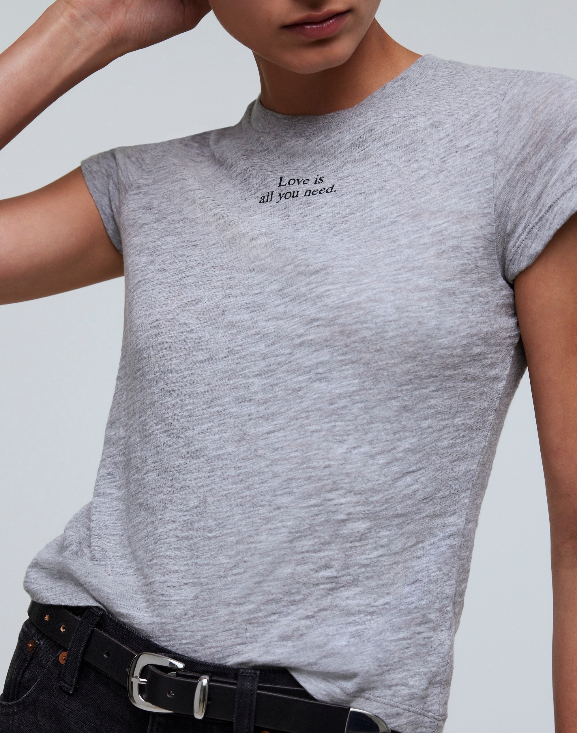 Heathered Graphic Shrunken Tee | Madewell