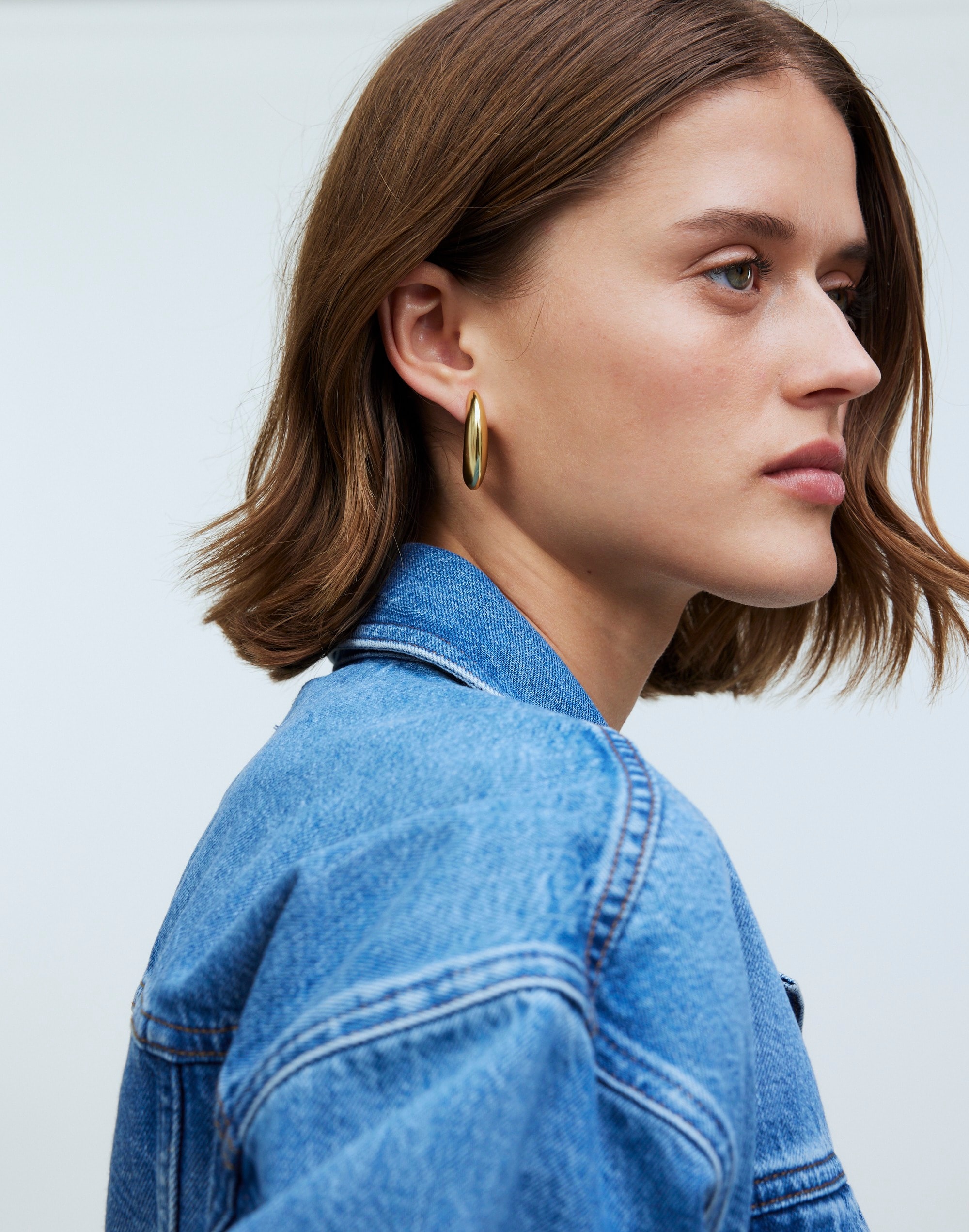 Sculptural Crescent Statement Earrings | Madewell