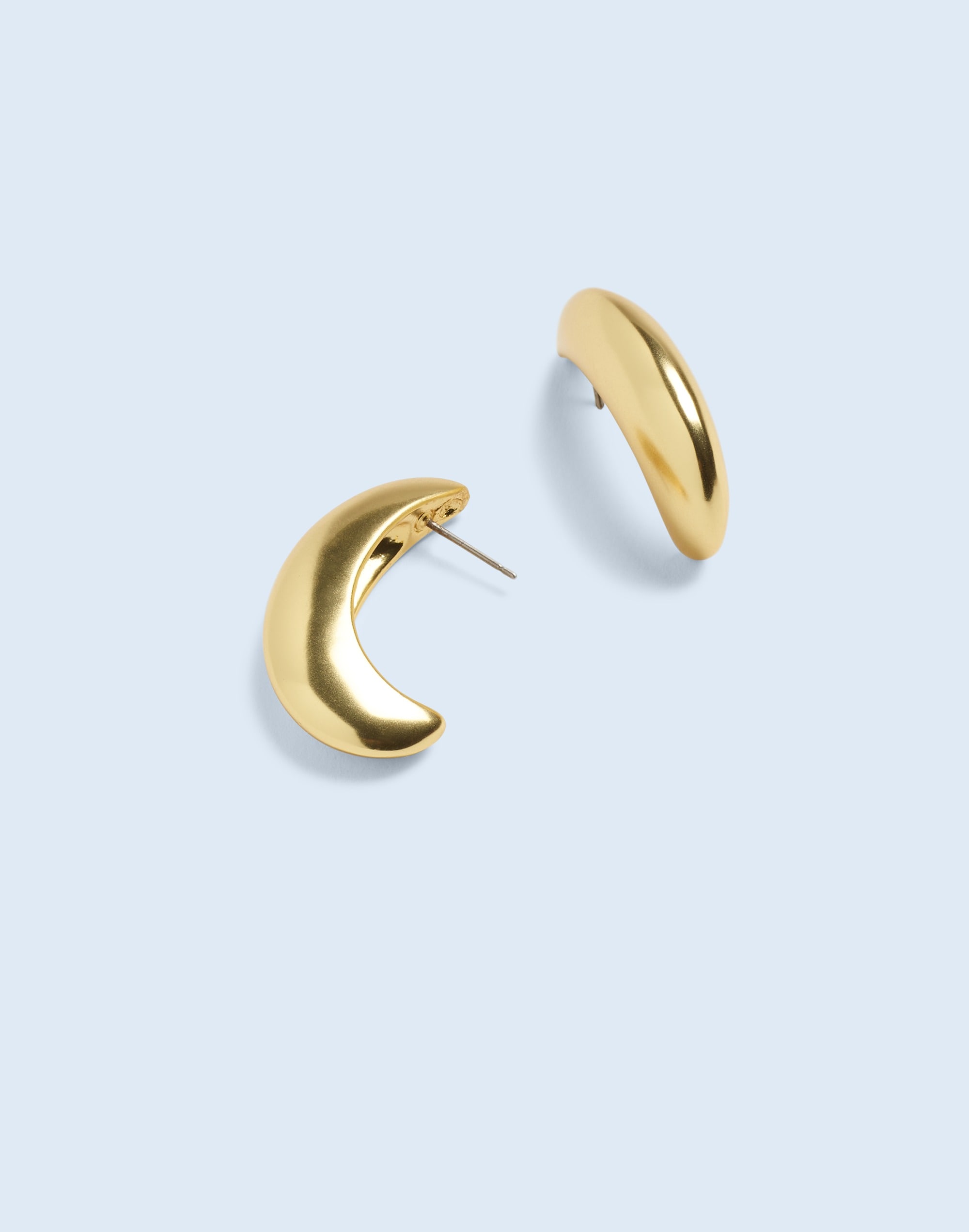 Sculptural Crescent Statement Earrings | Madewell