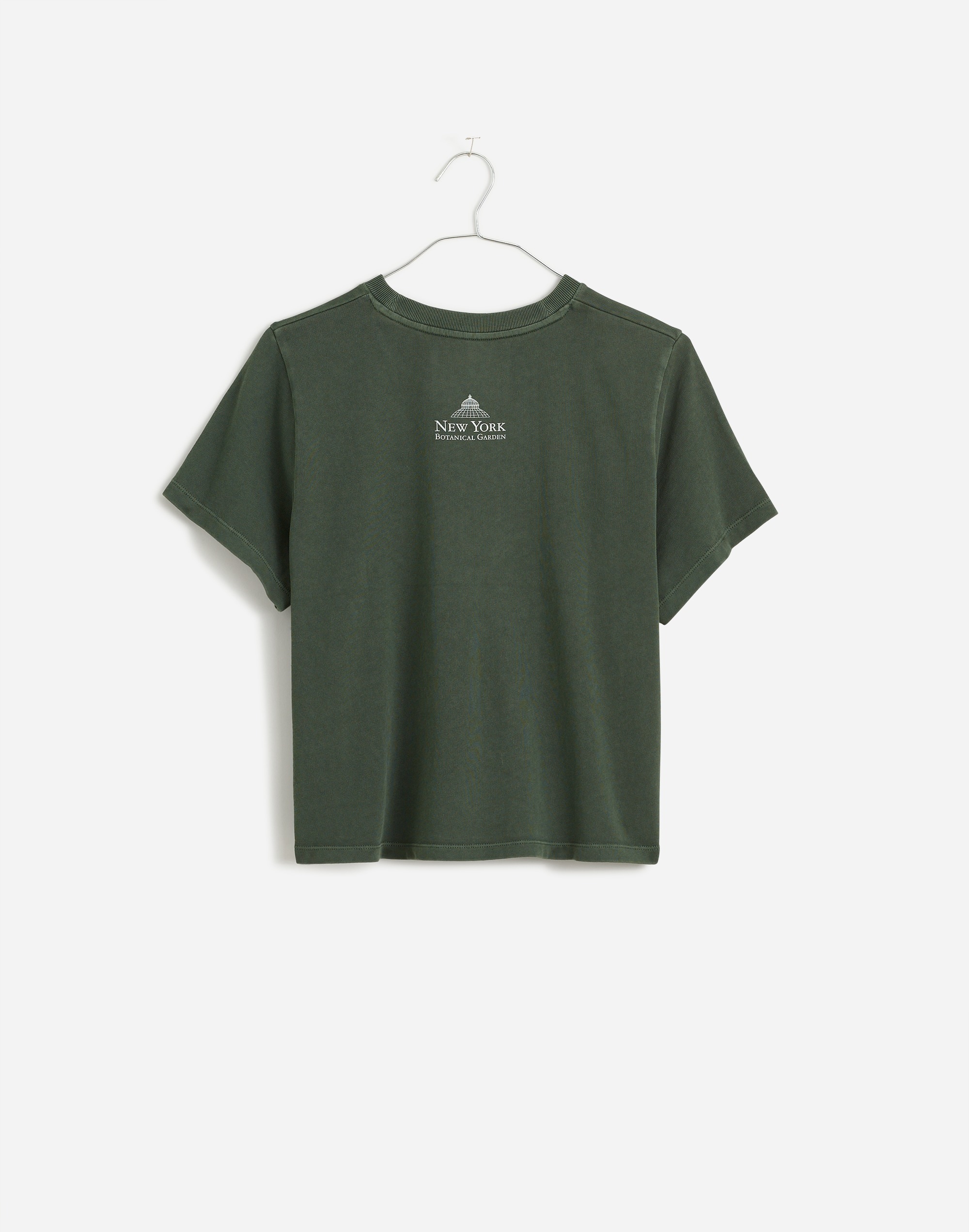 Madewell x NYBG Graphic Softfade Cotton Boxy-Crop Tee