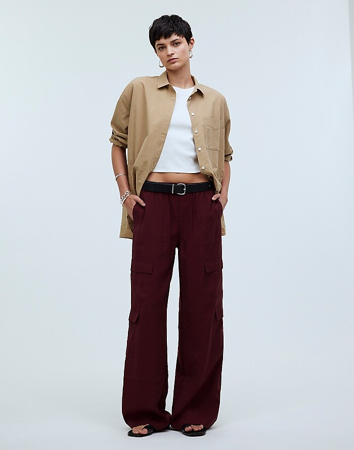 Linen Trousers Womens Solid Colour High Waisted Straight Leg Pants Casual  Drawstring Elastic Waist Trousers Comfy Wide Leg Long Pants with Pockets  Multicolour Available Promotion Sale Clearance : : Fashion