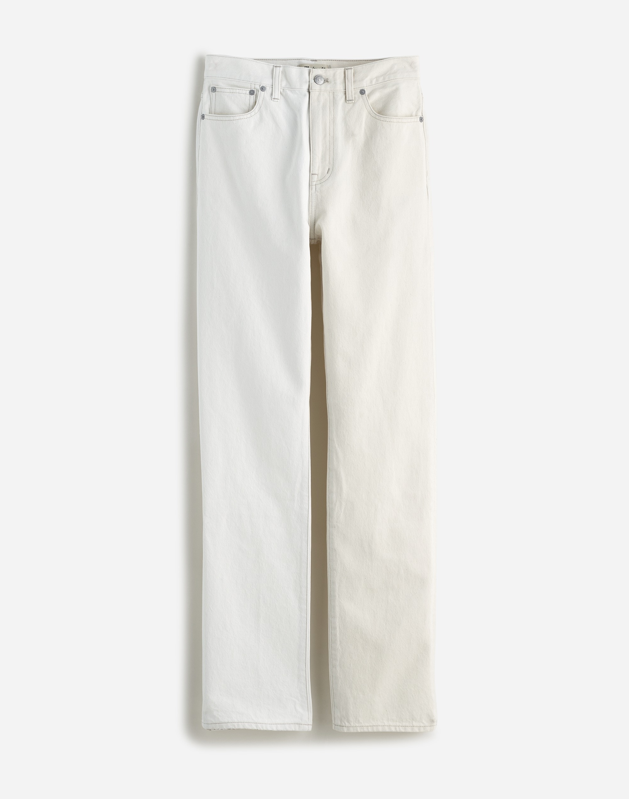 The '90s Straight Jean Pure White + Vintage Canvas: Pieced Edition