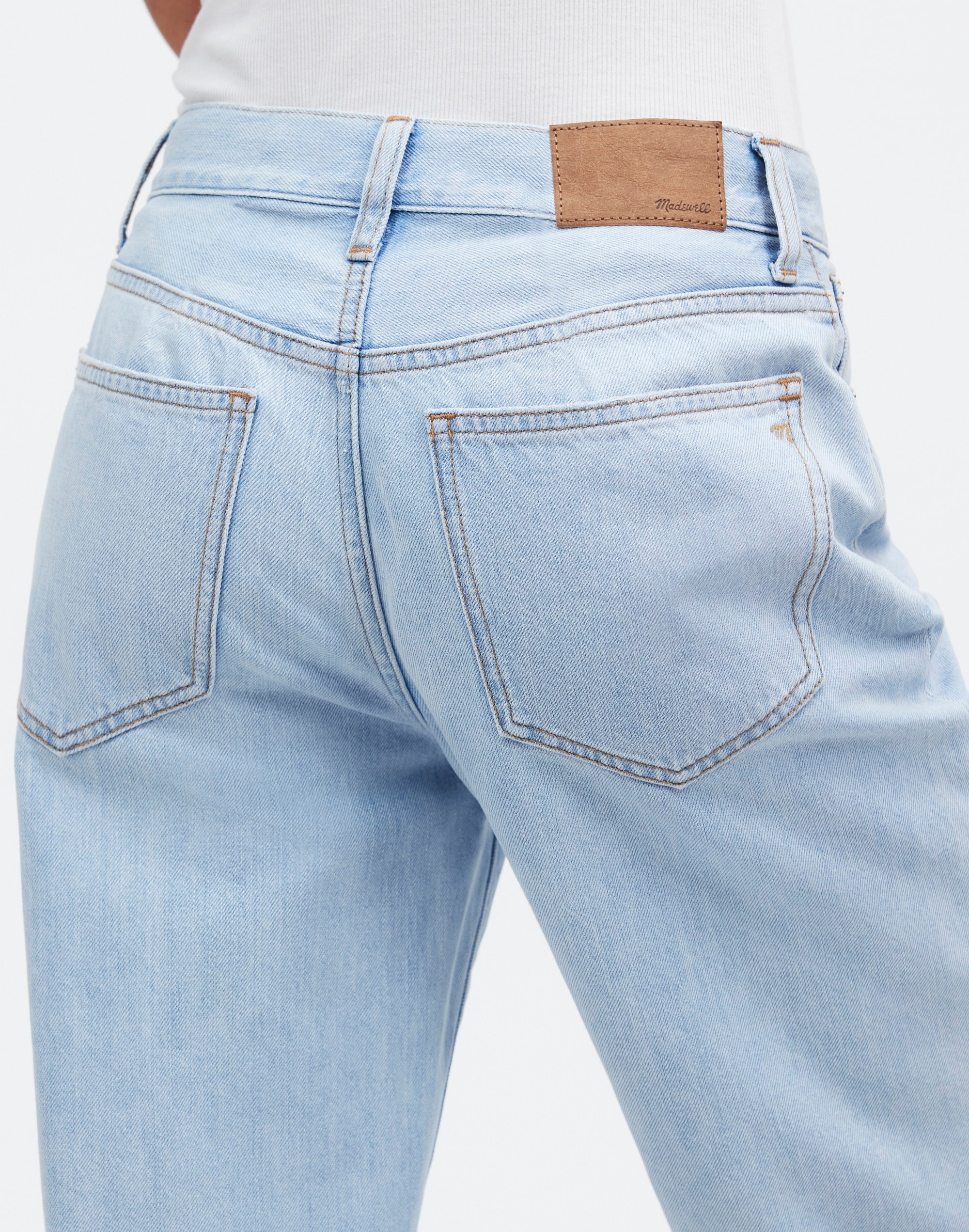 Low-Slung Straight Jeans Fitzgerald Wash: Ripped Edition