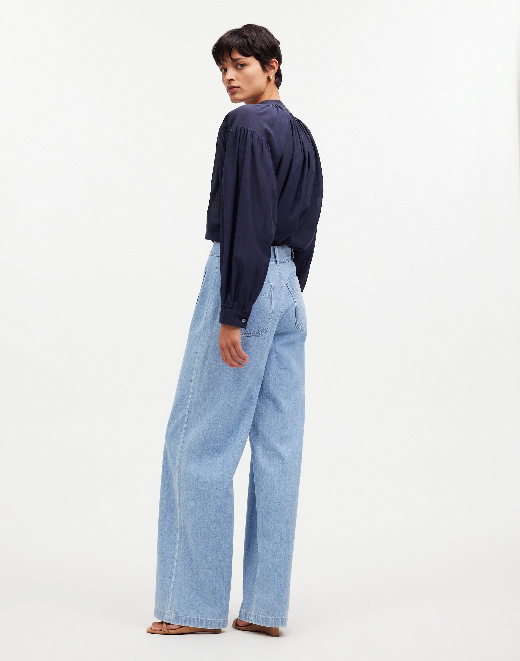 Baggy Straight Jeans Bellridge Wash: Patch Pocket Edition | Madewell