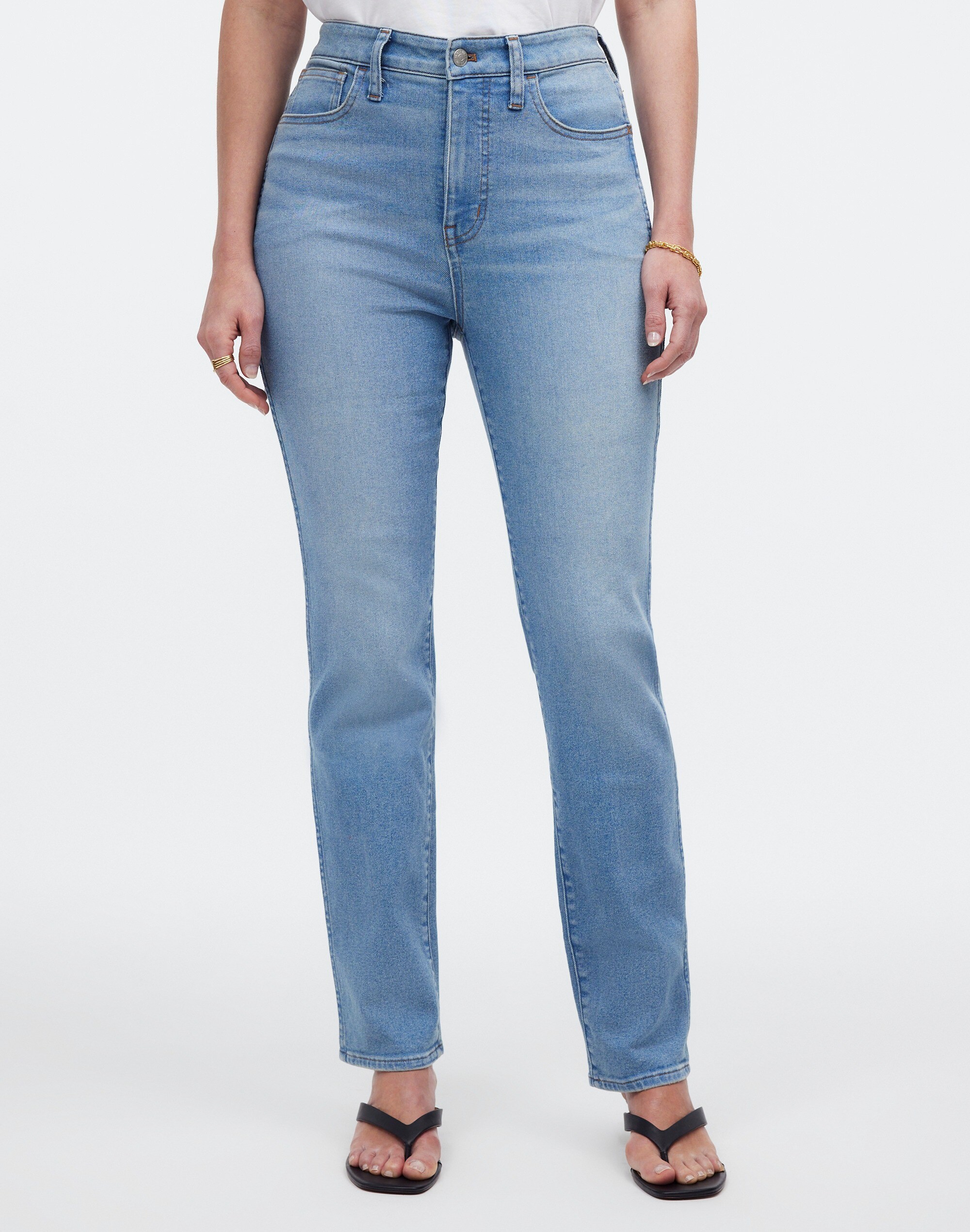 Shop Mw Curvy High-rise Stovepipe Jeans In Carey Wash