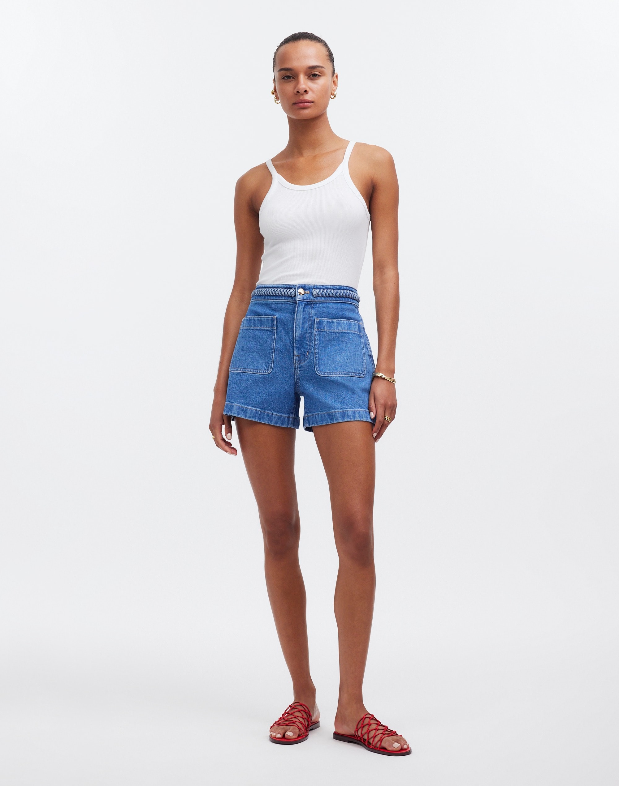 Madewell x Lisa Says Gah! The Denim Emmett Short: Patch Pocket Edition