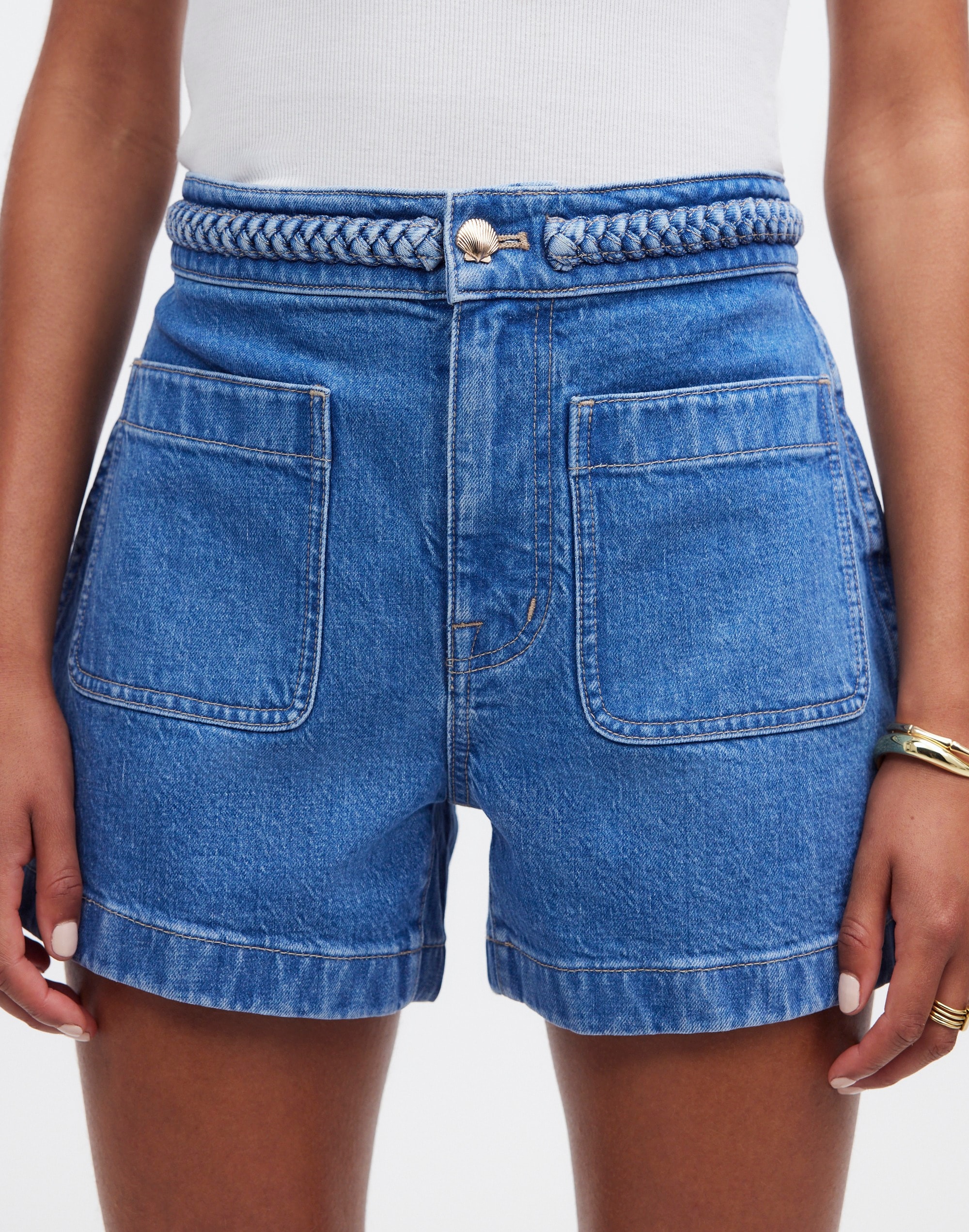 Madewell x Lisa Says Gah! The Denim Emmett Short: Patch Pocket Edition