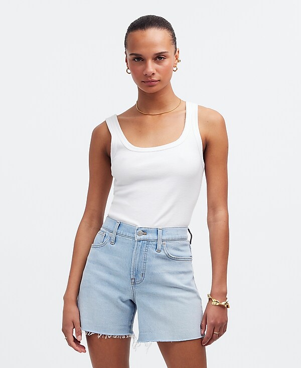 The Perfect Vintage Jean Short in Fitzgerald Wash: Raw-Hem Edition