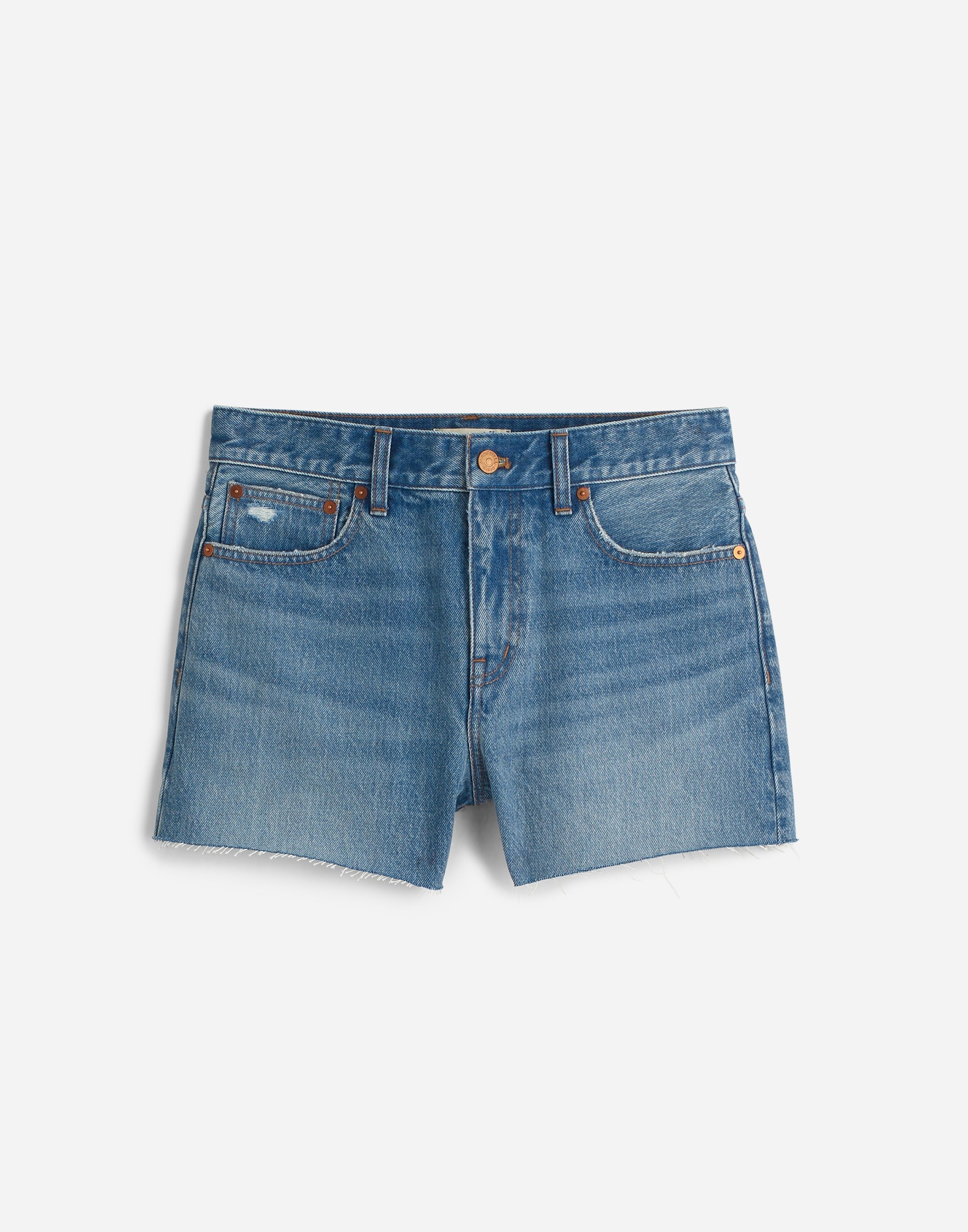 Relaxed Denim Shorts Kelton Wash: Raw-Hem Edition | Madewell