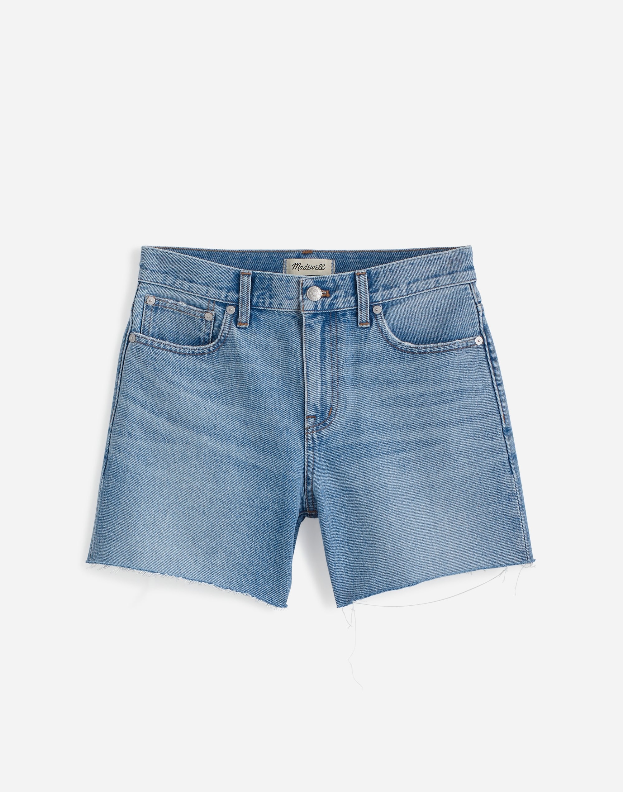 The Perfect Vintage Mid-Length Jean Short Maplehurst Wash: Raw-Hem Edition | Madewell