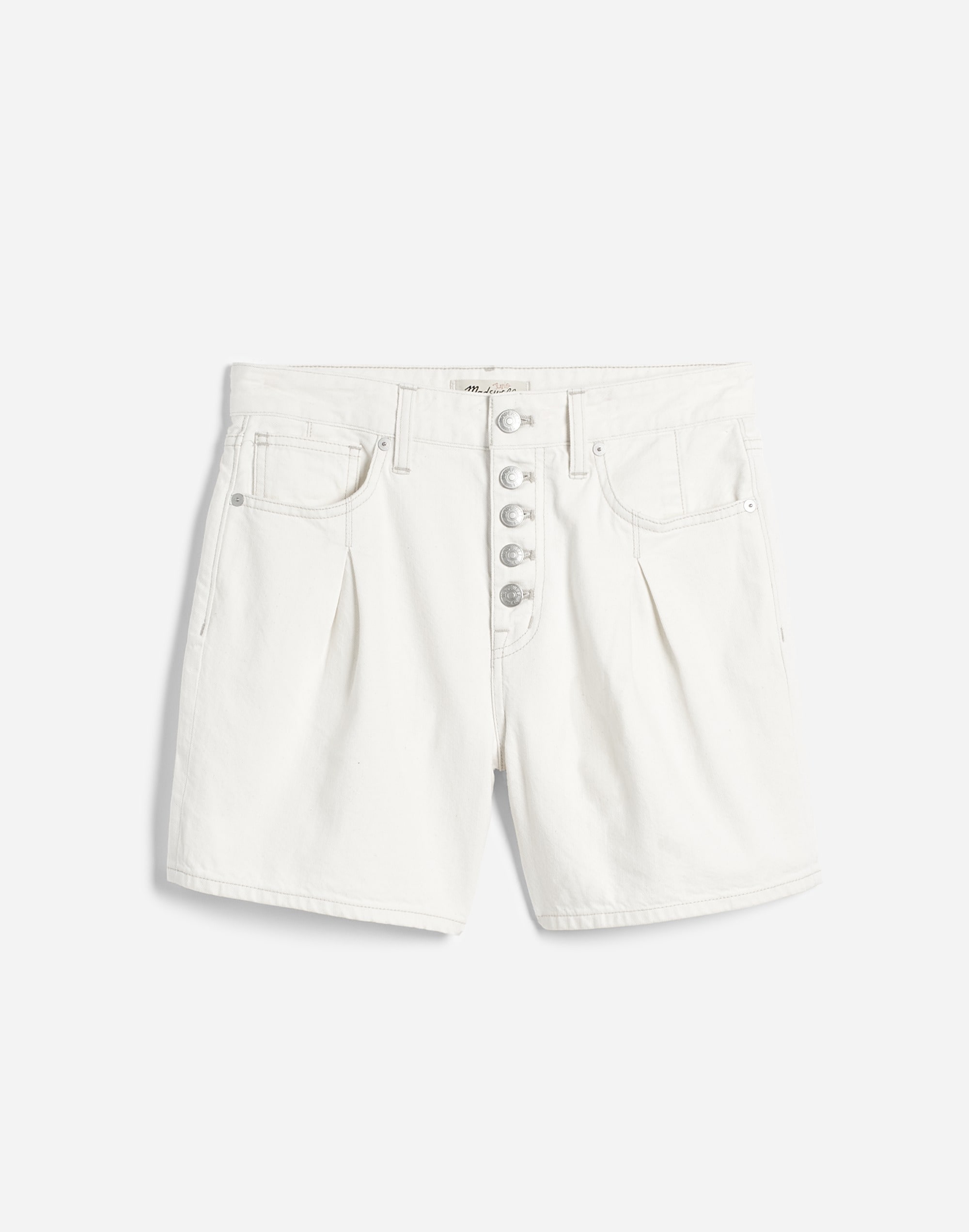 The '90s Mid-Length Jean Short Vintage Canvas: Button Front Edition | Madewell