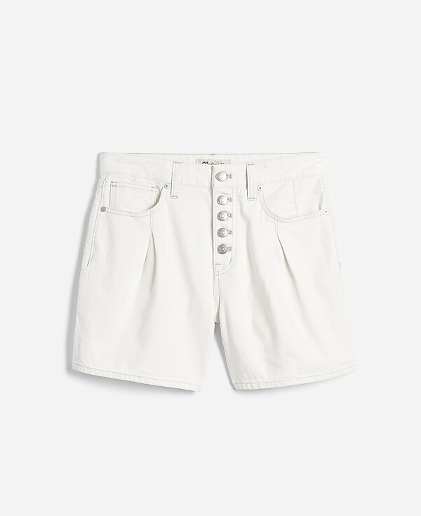 The '90s Mid-Length Jean Short in Vintage Canvas: Button Front Edition