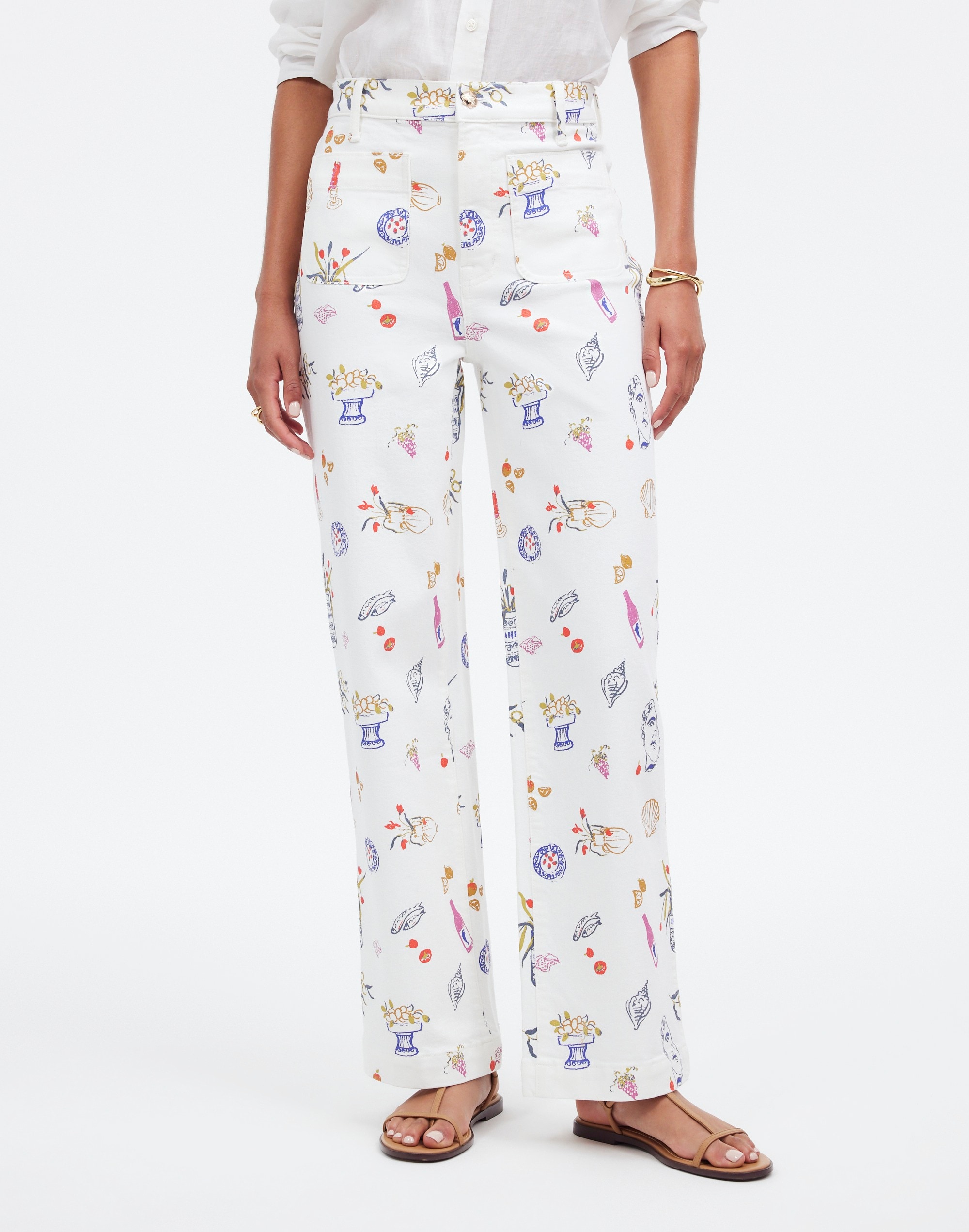 Madewell x Lisa Says Gah! The Perfect Vintage Wide-Leg Crop Jean: Printed Edition |