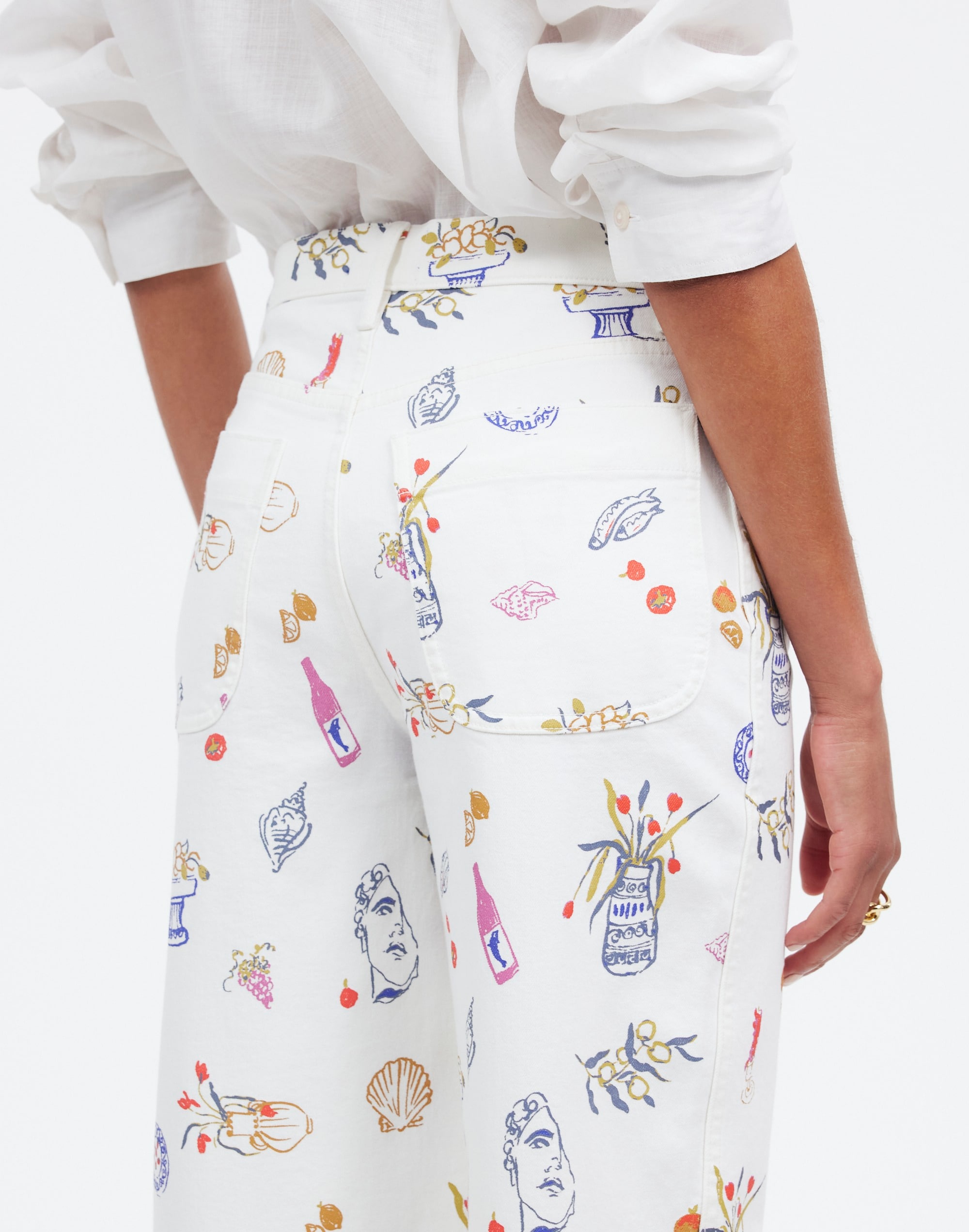 Madewell x Lisa Says Gah! The Perfect Vintage Wide-Leg Crop Jean: Printed Edition |