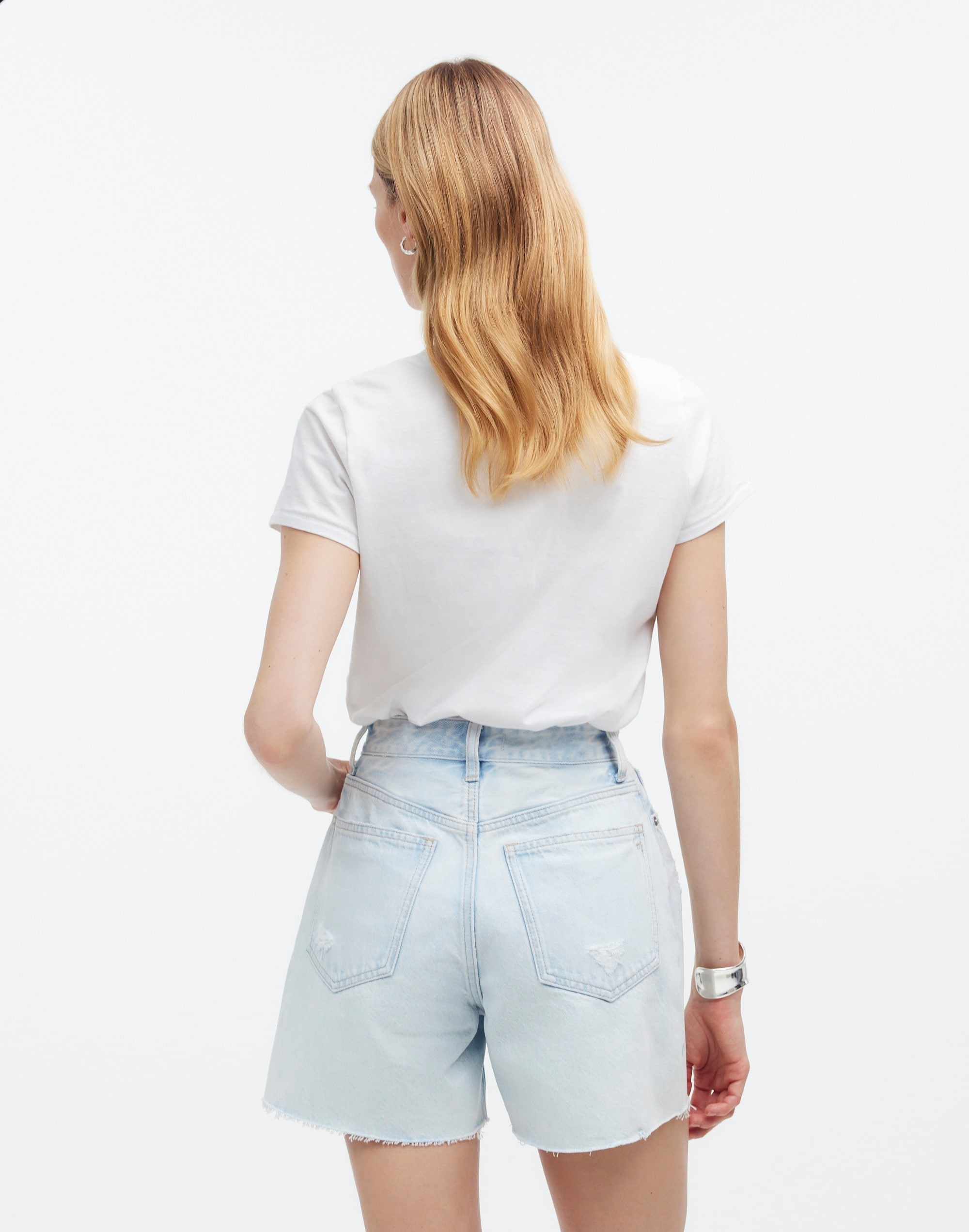 The '90s Mid-Length Jean Short Pearlman Wash
