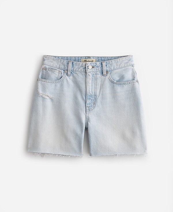 The Curvy '90s Mid-Length Jean Short in Pearlman Wash